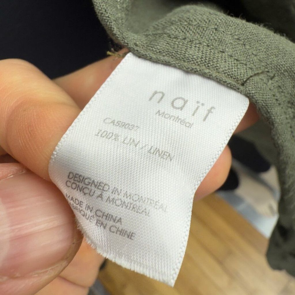 Other NAÏF MONTREAL Olive Green Flowy Minimalist Trench Coat sz M Size L / US 10 / IT 46 - 10 Thumbnail