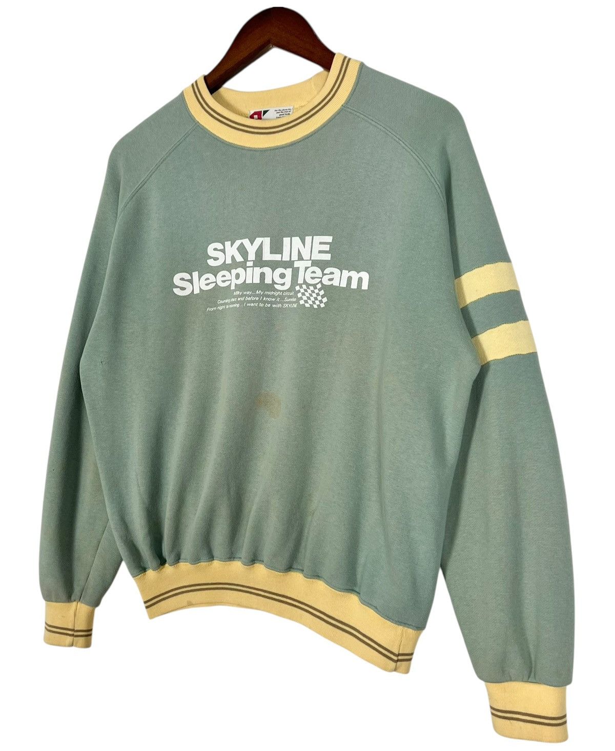 Japanese Brand × Vintage 90s Vintage Distressed Nissan Skyline Racing Team Sweatshirt Size US S / EU 44-46 / 1 - 3 Thumbnail