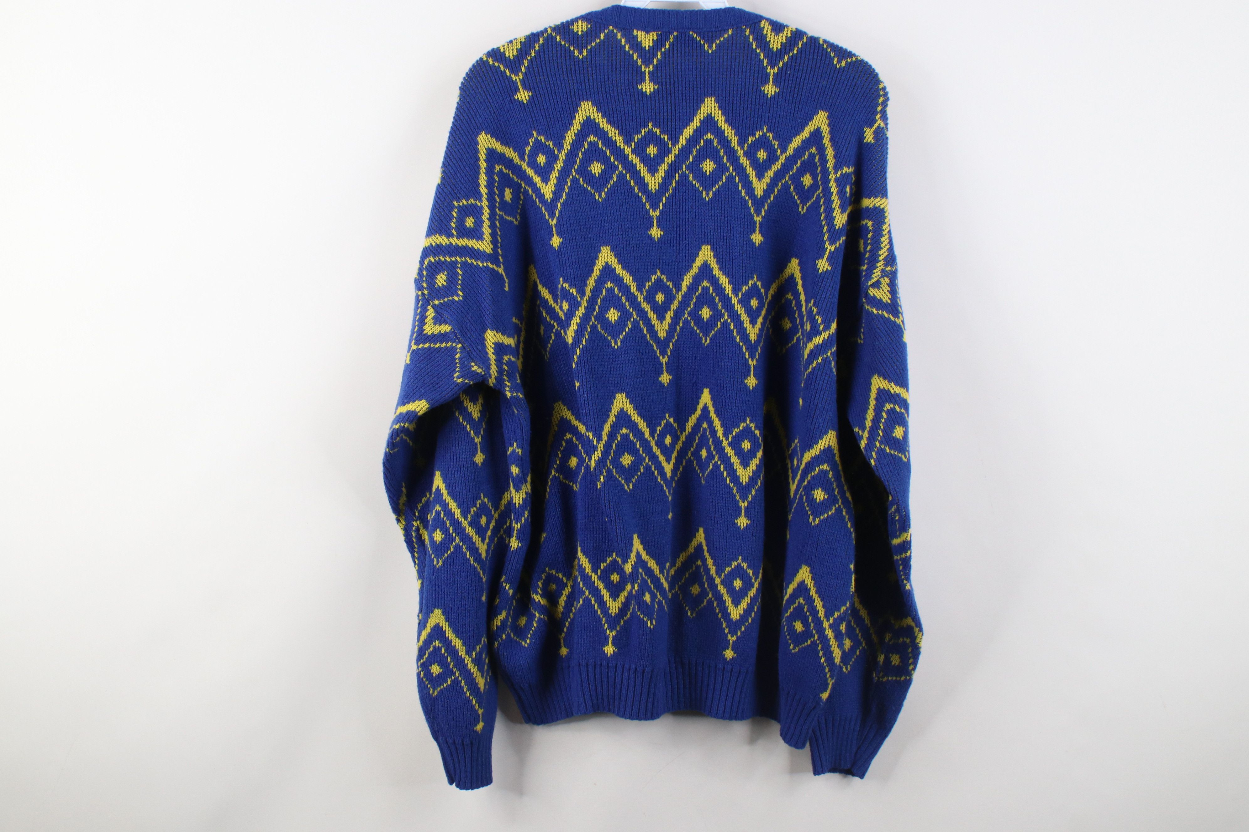 Vintage Vtg 80s 90s Dale Sport Norway Ribbed Knit Crewneck Sweater Size XL / US 12-14 / IT 48-50 - 7 Thumbnail