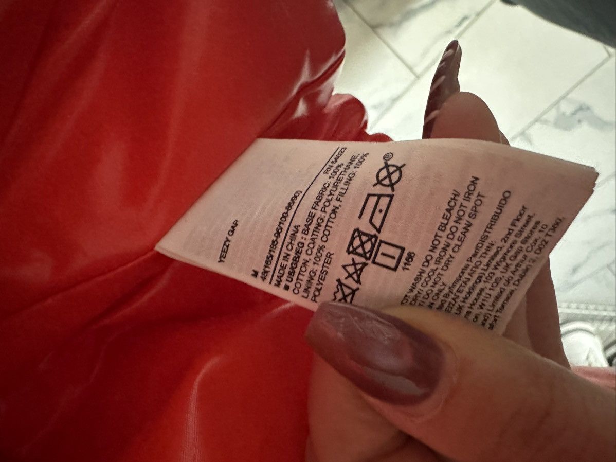 Yeezy Yeezy X Gap Red Leather Puffer Jacket Size US M / EU 48-50 / 2 - 4 Thumbnail