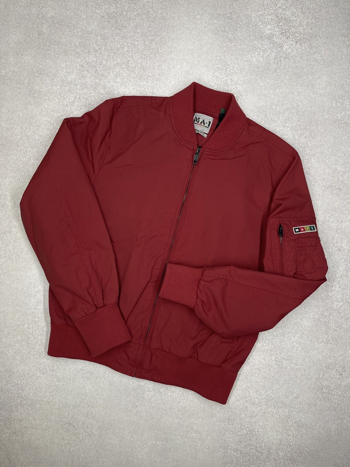 Mens MA-1 Nylon Flayer Bomber Modern Aesthetics Alpha