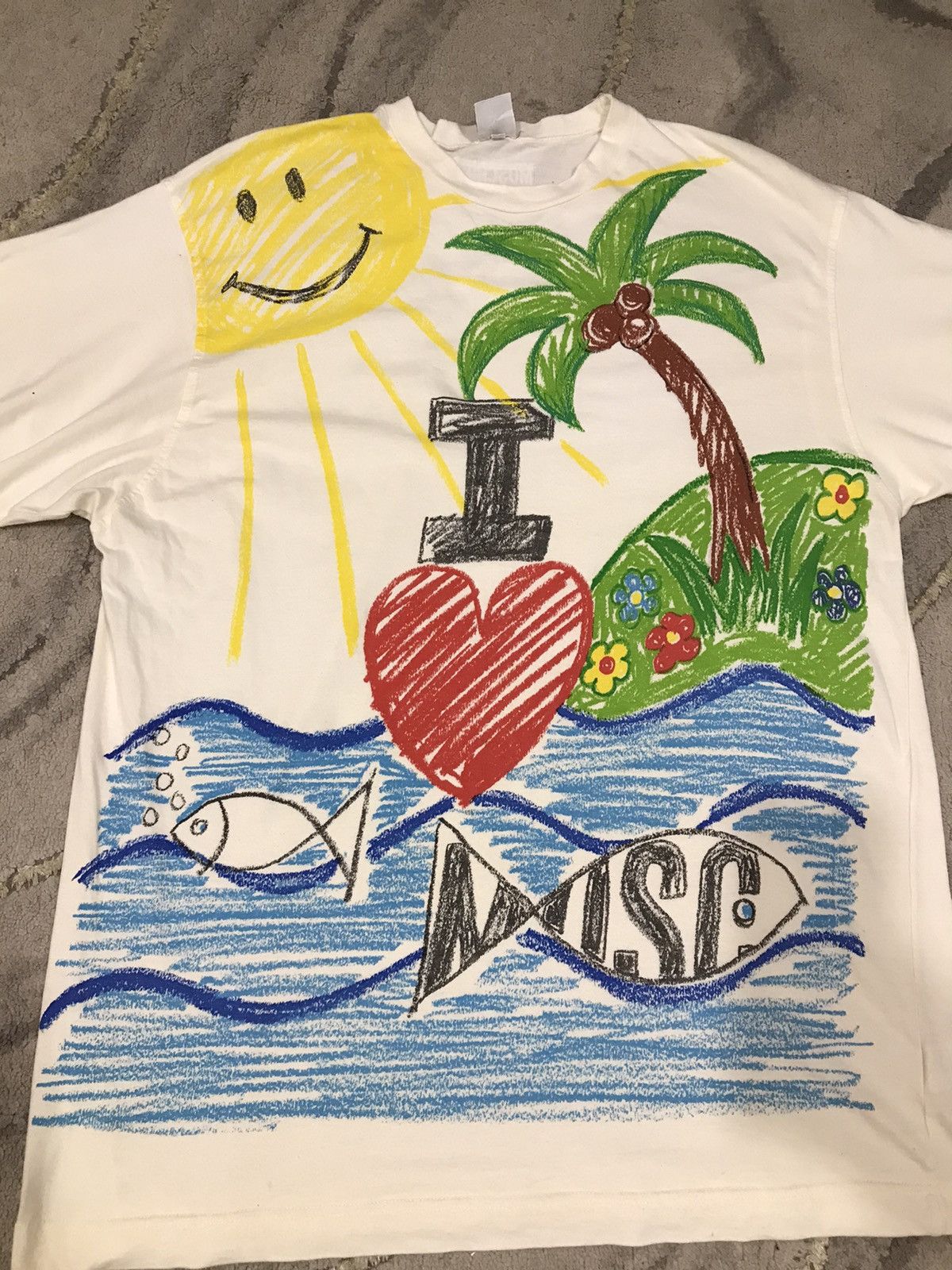 Moschino × Vintage MOSCHINO MARE 90s Tropical Beach Hand Painted Size US L / EU 52-54 / 3 - 3 Thumbnail