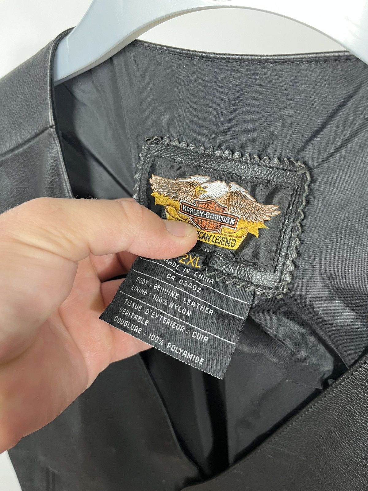 Harley Davidson Harley-Davidson Leather Vest Black Biker Style Size 2XL Size US XXL / EU 58 / 5 - 4 Thumbnail