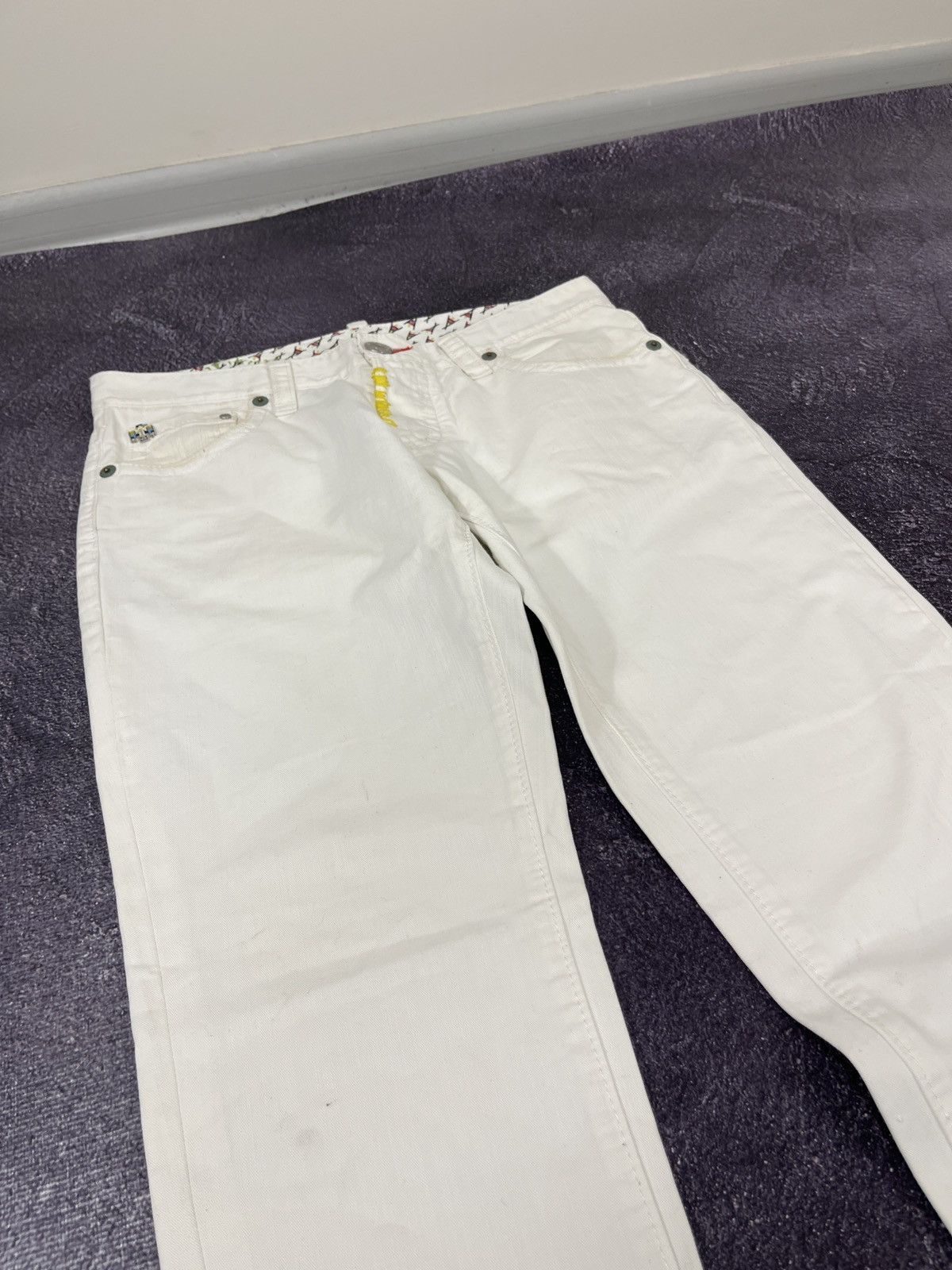 Dsquared2 Dsquared2 Women's Luxury White Flower Rare Pants Jeans Size 34" / US 12 / IT 48 - 10 Thumbnail