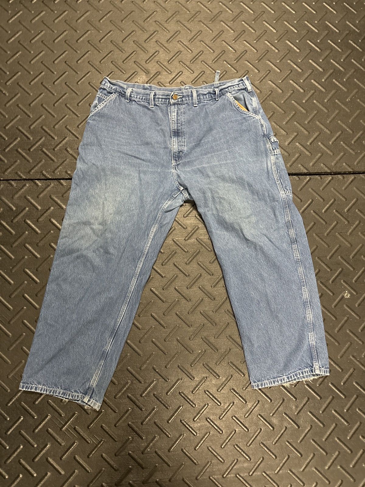 Carhartt × Vintage Vintage Carhartt Blue Jeans / Baggy , Size 44x30 Size US 44 / EU 60 - 1 Thumbnail