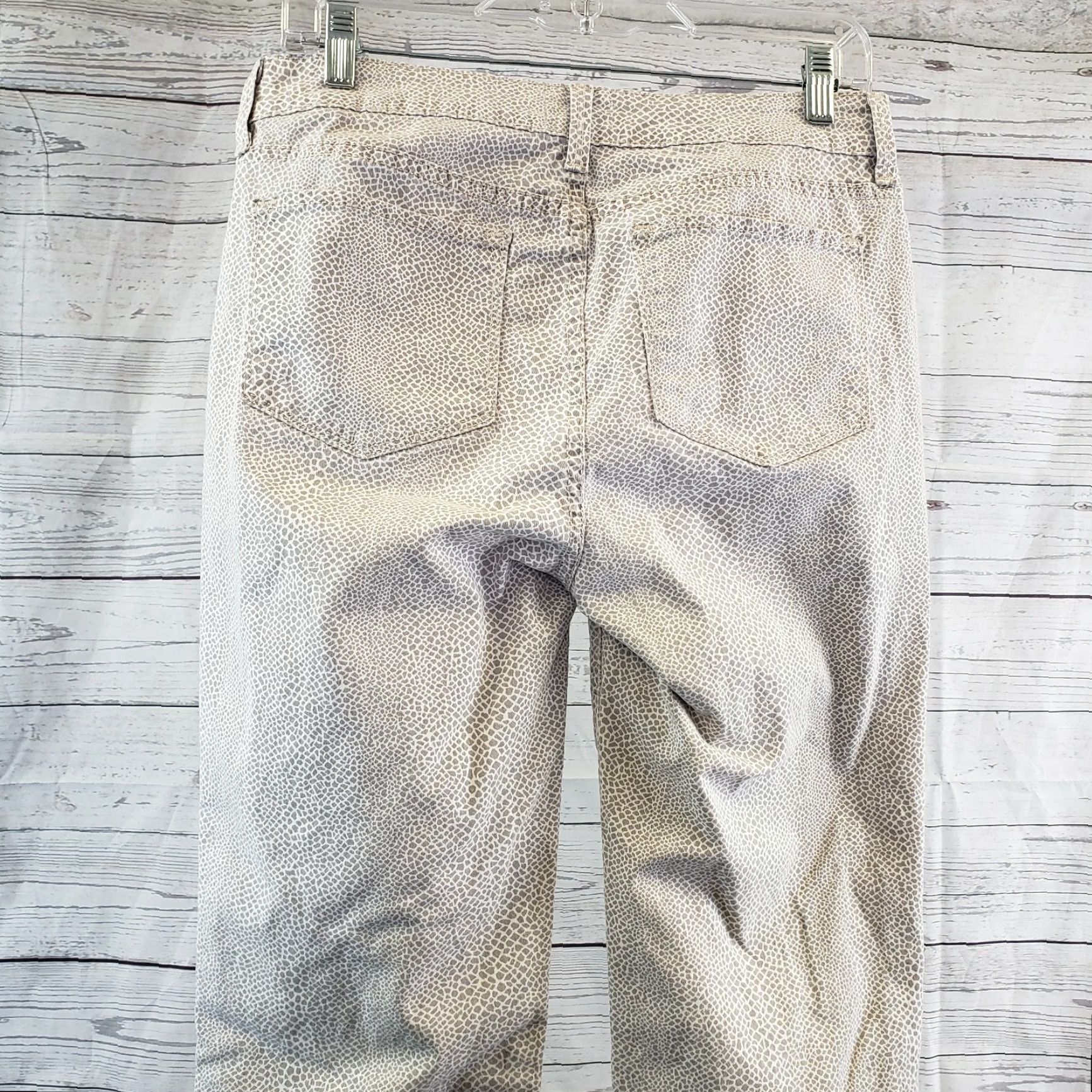 NYDJ NYDJ Jeans Womens Sz 6 Gray Printed Straight Leg Ankle Mid Rise Size 28" / US 6 / IT 42 - 4 Thumbnail