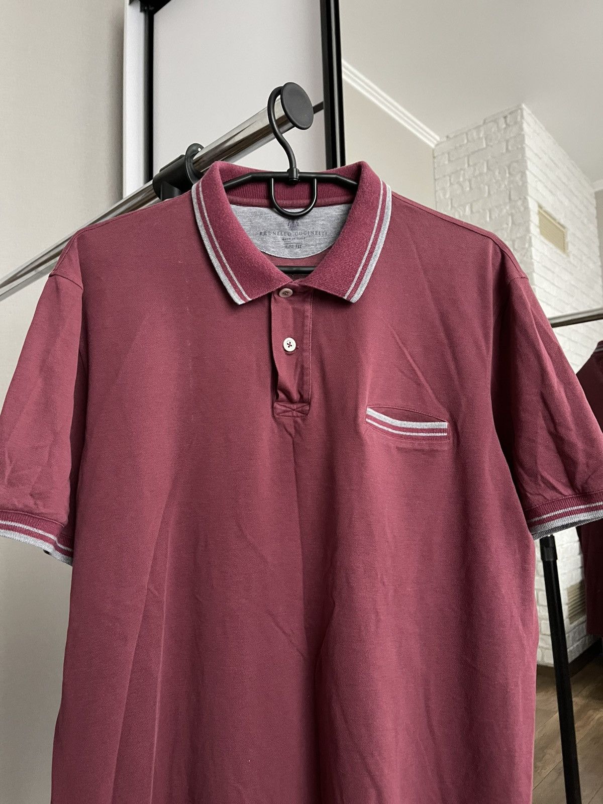 Brunello Cucinelli Brunello Cucinelli Polo T-Shirt Tee Italy Size US XL / EU 56 / 4 - 5 Thumbnail