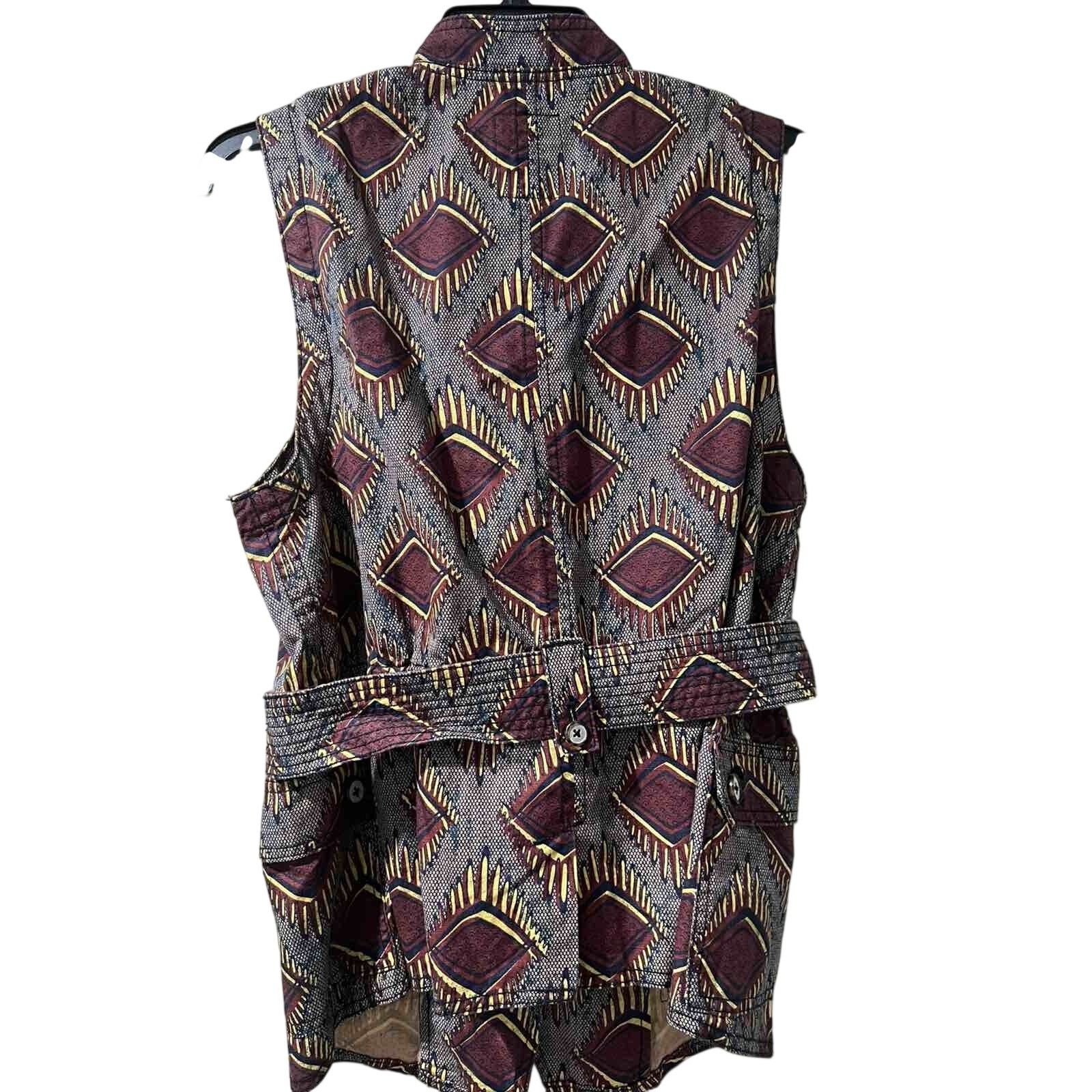 Anthropologie Anthropologie Vest Belt Aztec Size M Cotton A001605 Size M / US 6-8 / IT 42-44 - 6 Thumbnail