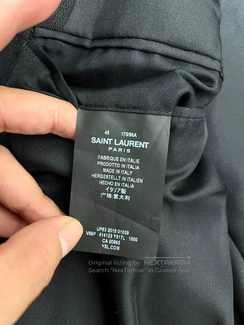 Saint Laurent Paris Saint Laurent Paris Back Explosion Sequin Chain Wool Suit Size US M / EU 48-50 / 2 - 6 Thumbnail