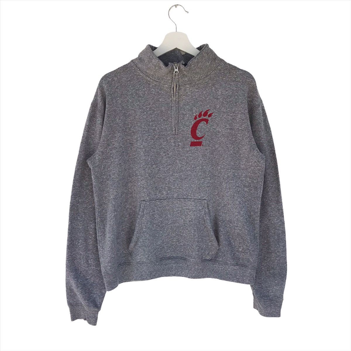 Japanese Brand × Vintage University of CINCINNATI big spellout quarter zip sweatshirt Size S / US 4 / IT 40 - 1 Thumbnail