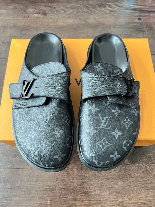 Louis Vuitton LV Easy Mule, Black, 7.0 (Stock Check Required)