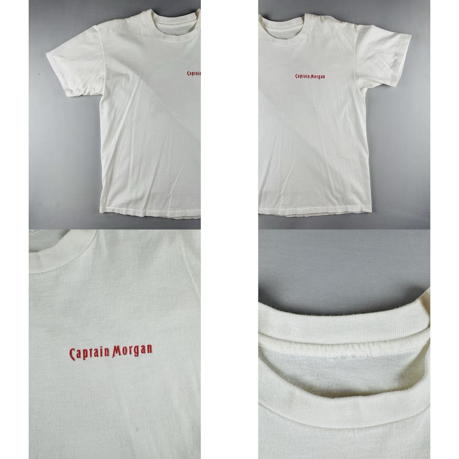Vintage VINTAGE Captain Morgan T Shirt 90s White XL Men Short Sleeve Crew Neck Graphic Adve ntures In Taste Mens Size US XL / EU 56 / 4 - 8 Thumbnail