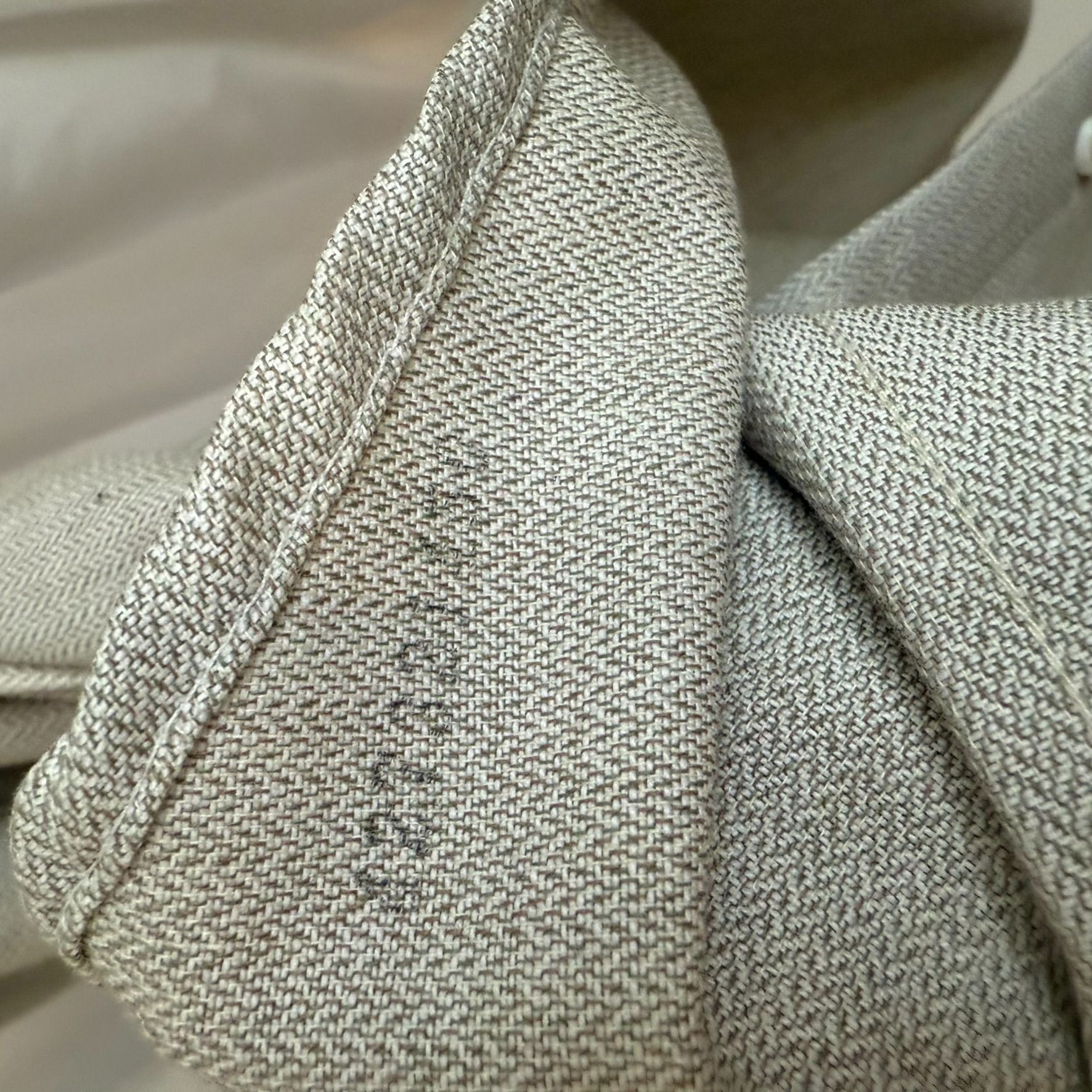 Stafford Stafford Vintage Mens Wrinkle-Free Beige Button-Down Dress S Size US L / EU 52-54 / 3 - 8 Thumbnail