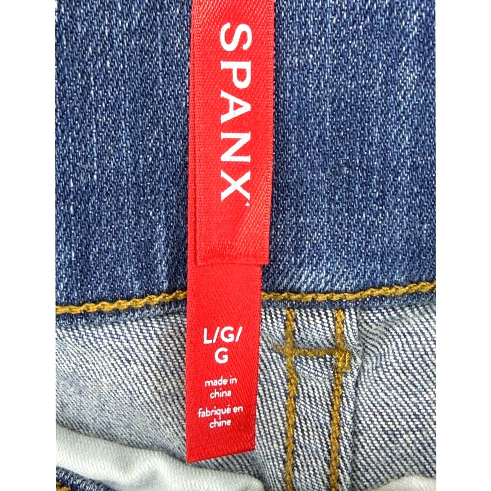 Spanx Spanx Womens Ankle Straight Leg Jeans Vintage Indigo Blue Pull On 20356R Size L Size 36" / US 14 / IT 50 - 3 Thumbnail