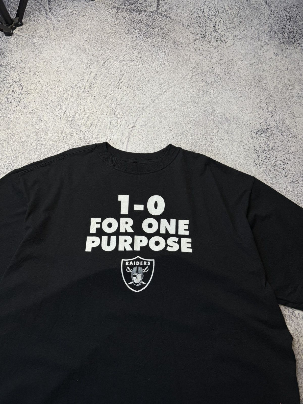 NFL Vintage Reebok Raiders T shirt 1:0 For One Purpose Size US XL / EU 56 / 4 - 5 Thumbnail