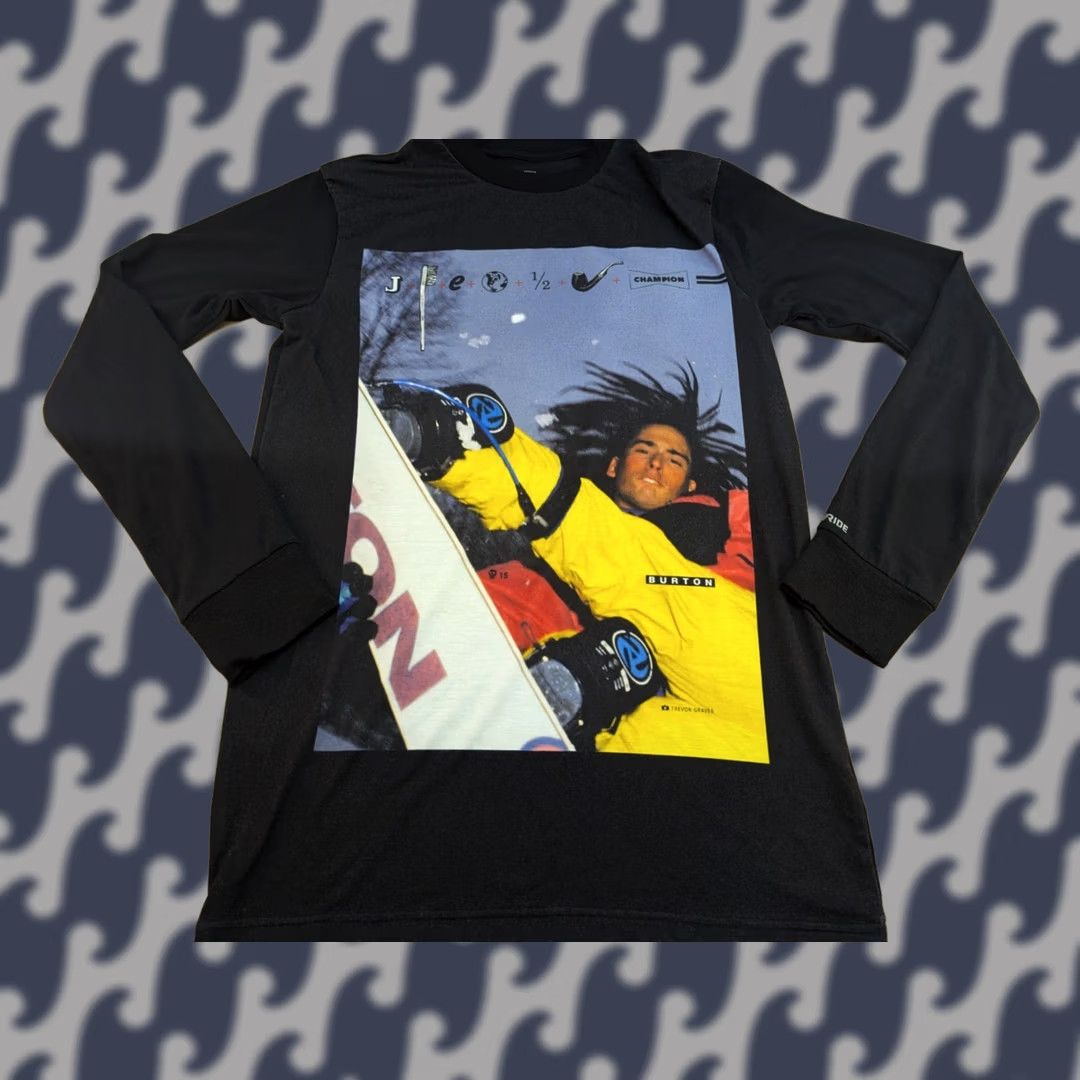 Burton Burton Trevor Graves Shirt Mens Size S Long Sleeve Dry Ride Big Print Snowboard Black Moisture Wicking Cotton? Size US S / EU 44-46 / 1 - 1 Thumbnail