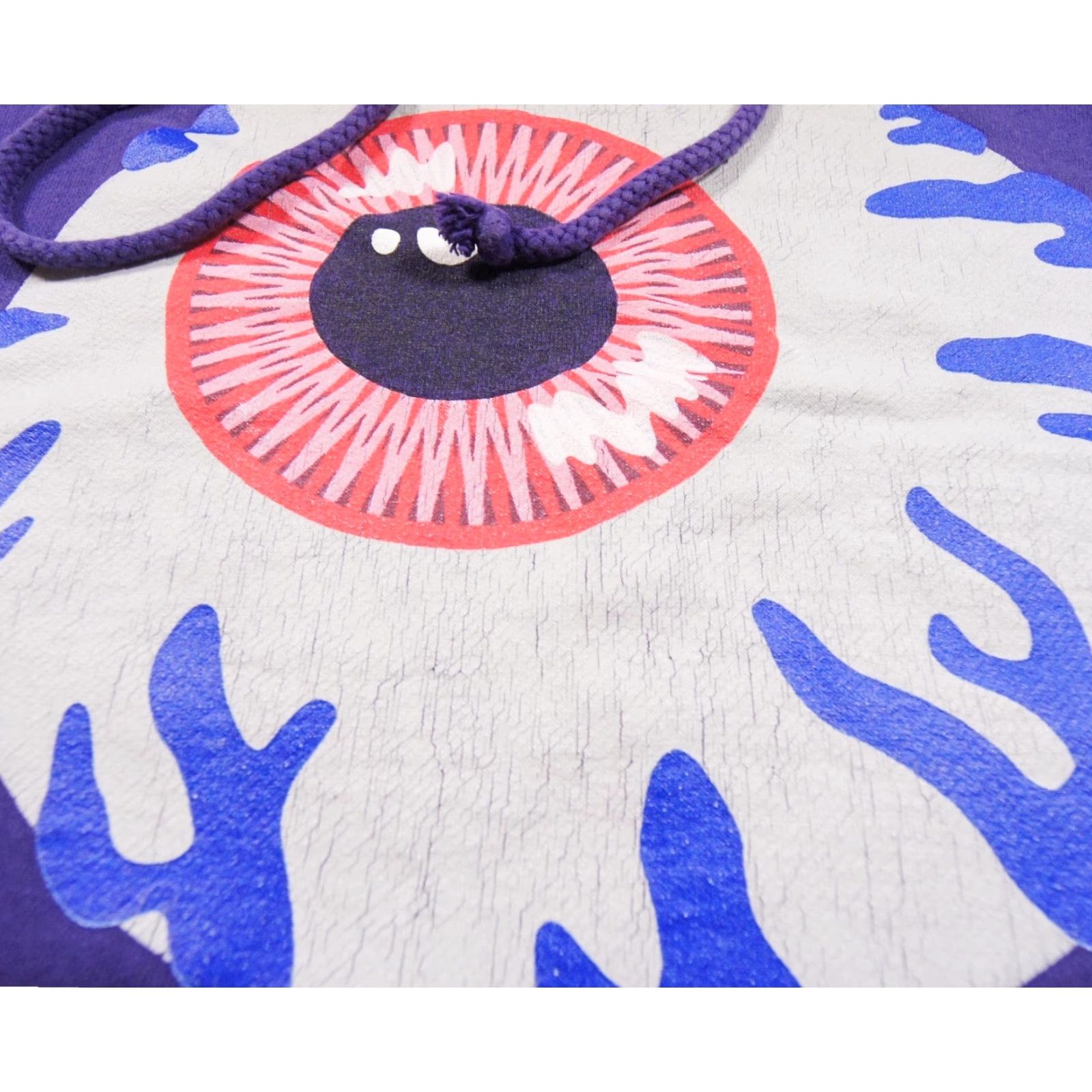 Vintage VINTAGE Mishka NYC Hoodie Mens Medium Purple Eyeball Skateboard Logo Pullover Streetwear Size US M / EU 48-50 / 2 - 3 Thumbnail