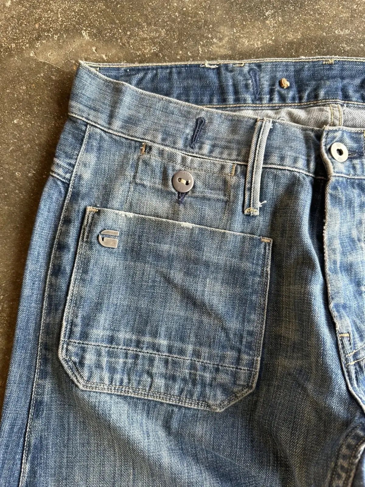 Vintage SICKS 💥💥 VINTAGE G-STAR RAW DENIM SAILOR PANTS Size US 31 - 5 Thumbnail