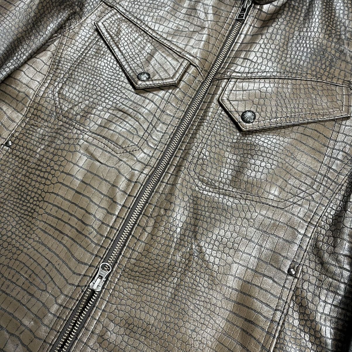 Tornado Mart Nicole crocodile rider leather jacket vkei style Size US M / EU 48-50 / 2 - 6 Thumbnail