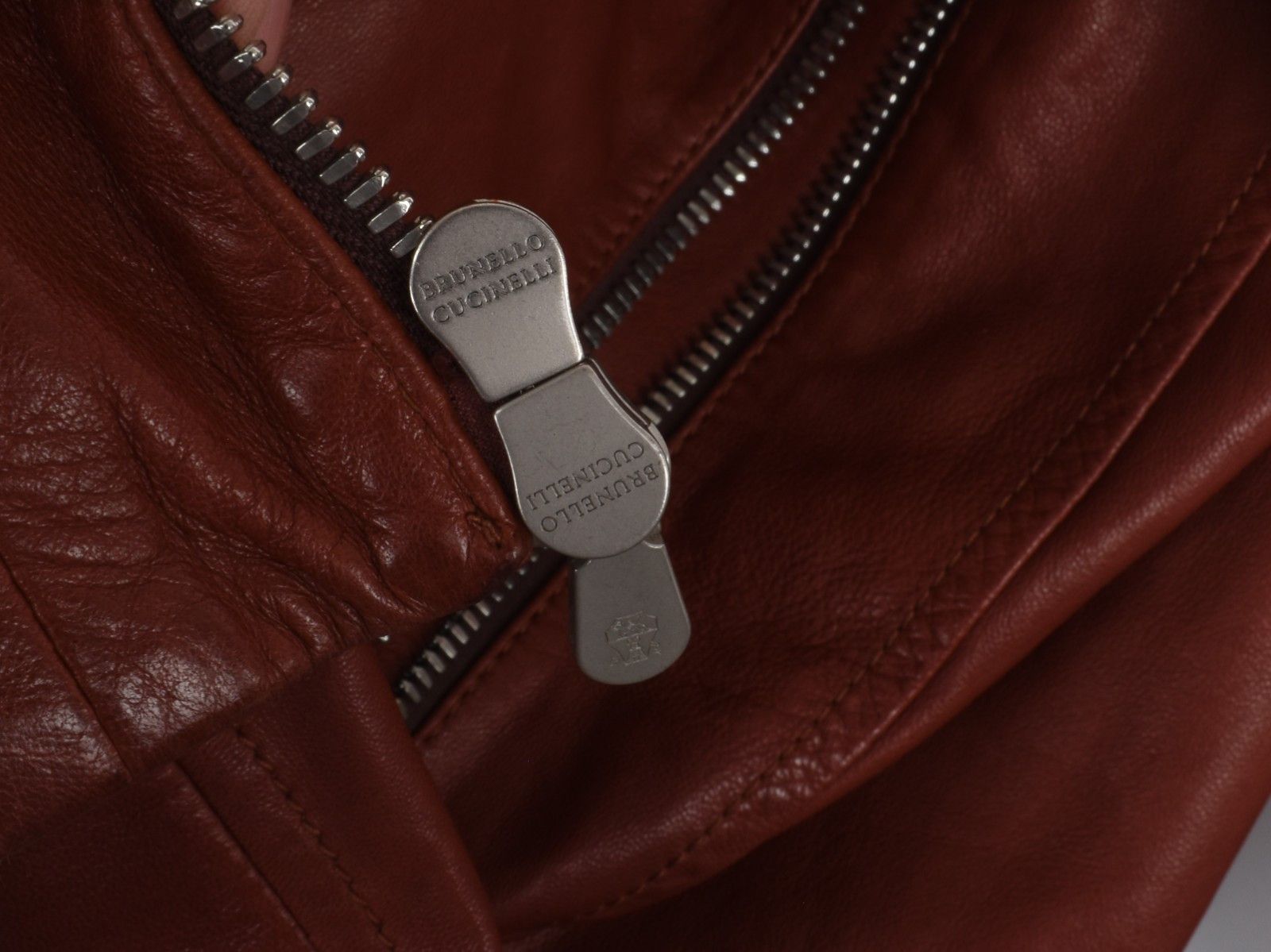 Brunello Cucinelli Brunello Cucinelli Men Jacket Leather Bomber Size L, S1891 Size US L / EU 52-54 / 3 - 10 Thumbnail