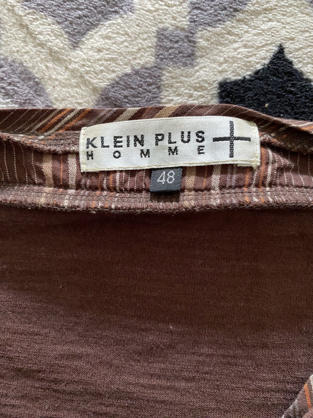 If Six Was Nine × Japanese Brand × Le Grande Bleu (L.G.B.) 2000s Klein plus homme double collat tshirt Size US M / EU 48-50 / 2 - 4 Thumbnail