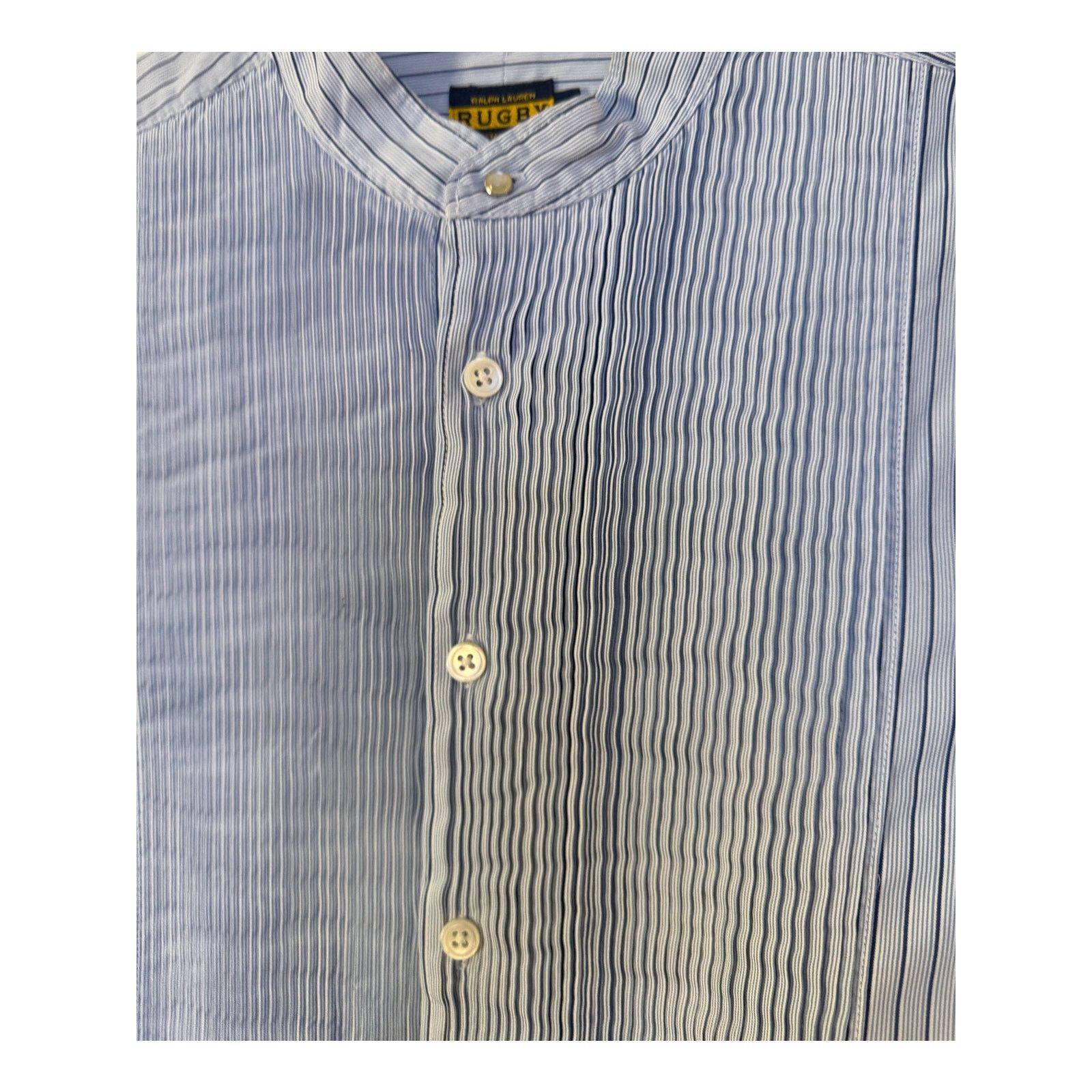 Rugby Ralph Lauren Rugby by Ralph Lauren Women's Blue Plaid Button-Up Size L / US 10 / IT 46 - 4 Thumbnail