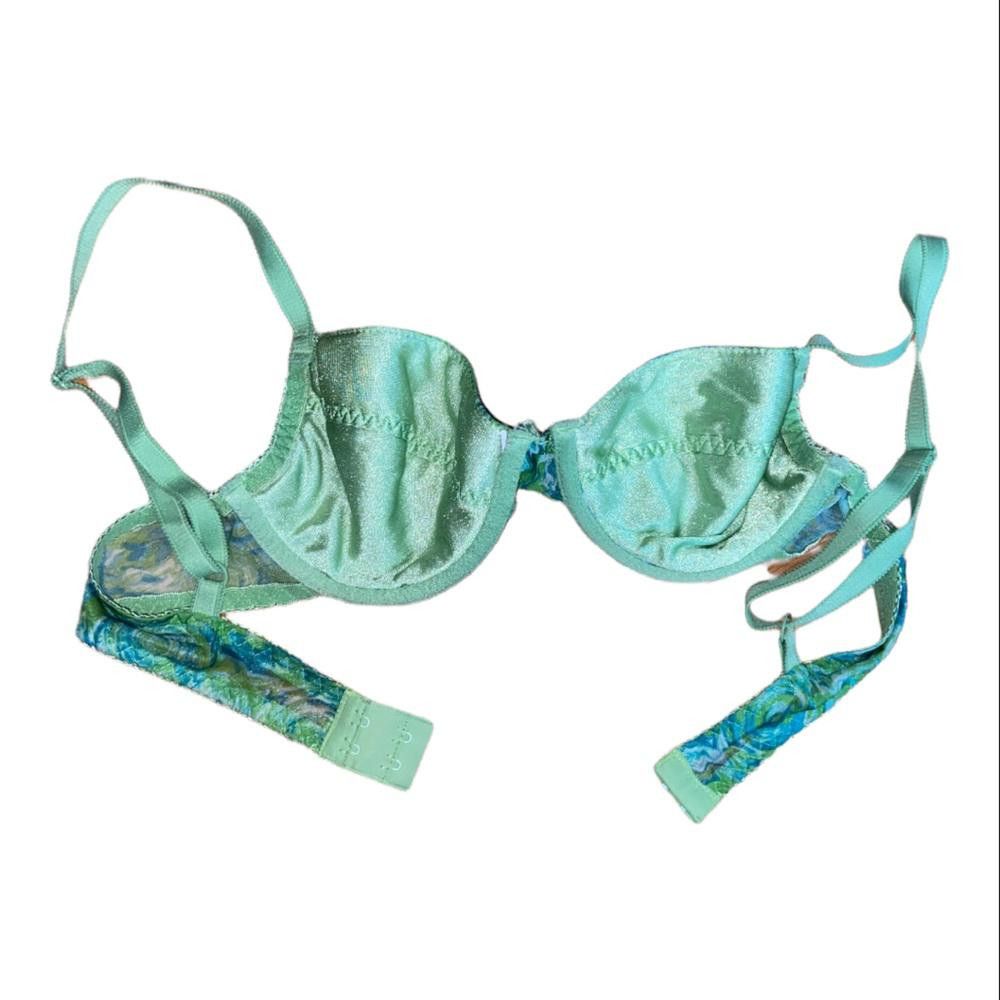 Designer Vintage Swirl Print Bra Size 34B Size ONE SIZE - 3 Thumbnail