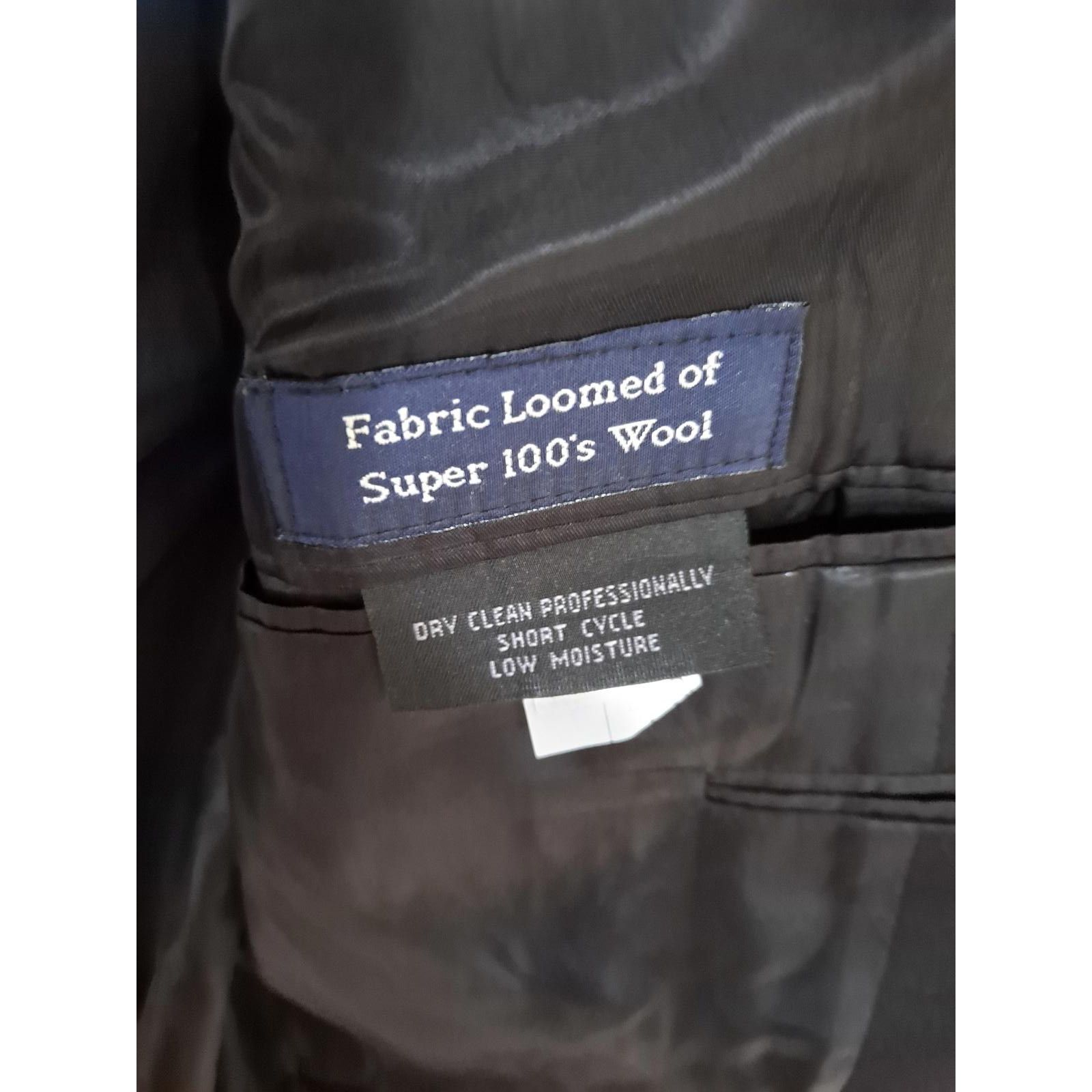Burberry Black Burberry One Button Suit Jacket Size 44R - 5 Thumbnail