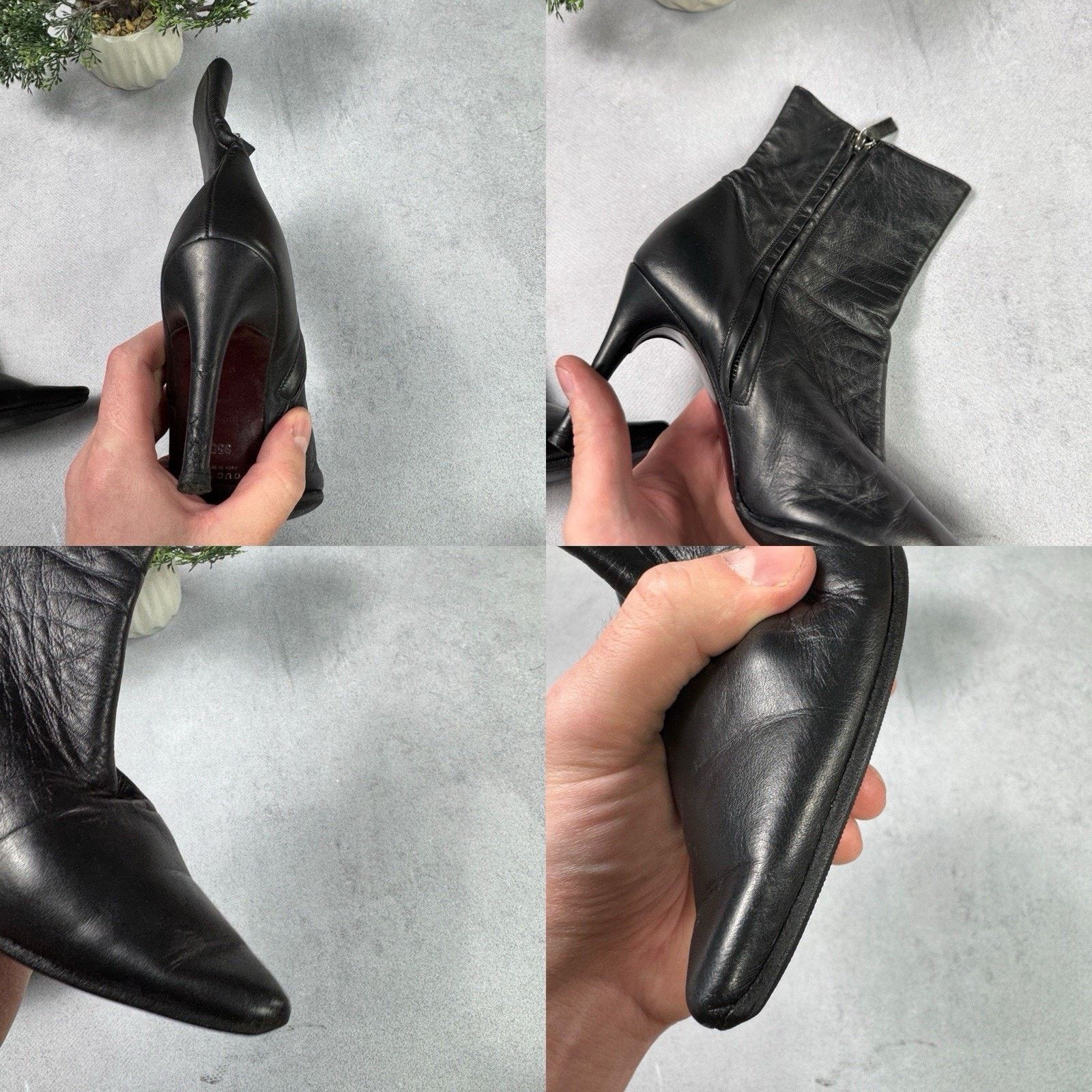Gucci Gucci Leather Women Heel Boot Size 35 US 5 Size US 5 / IT 35 - 22 Thumbnail
