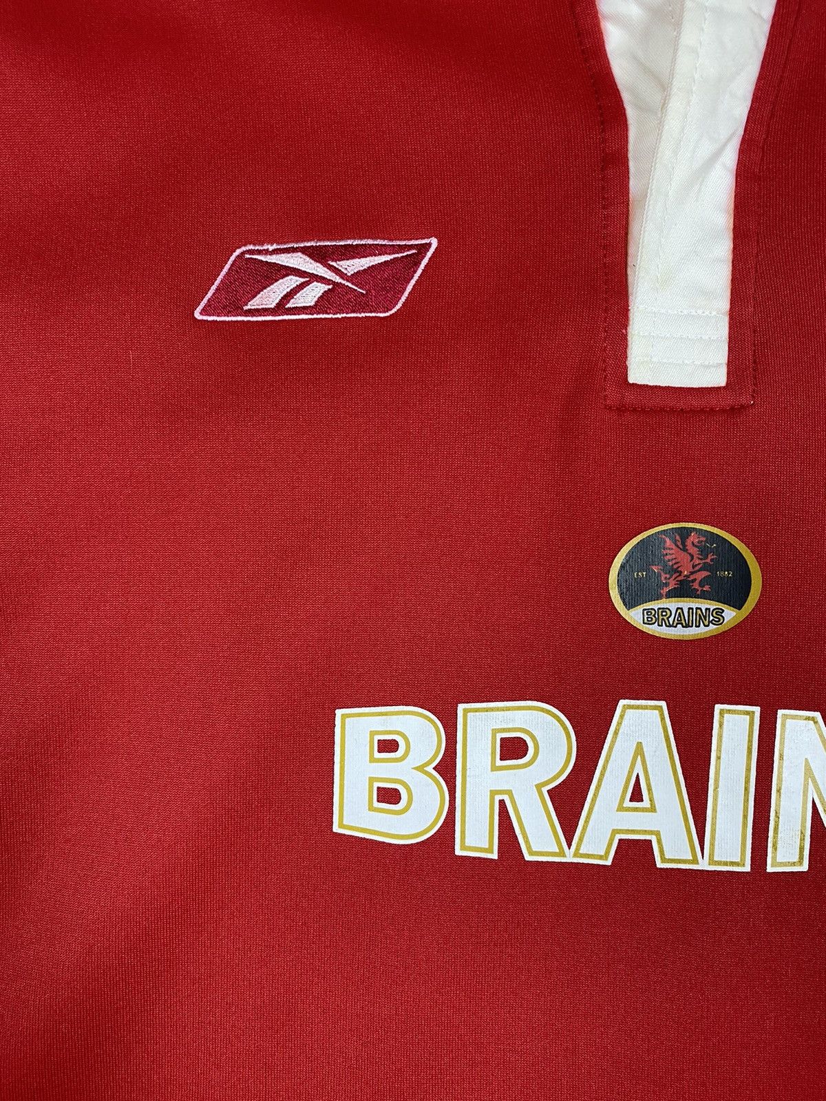 Reebok × Vintage Vintage Reebok Wales Brains W.R.U Rugby Jersey Shirt Size US XL / EU 56 / 4 - 6 Thumbnail