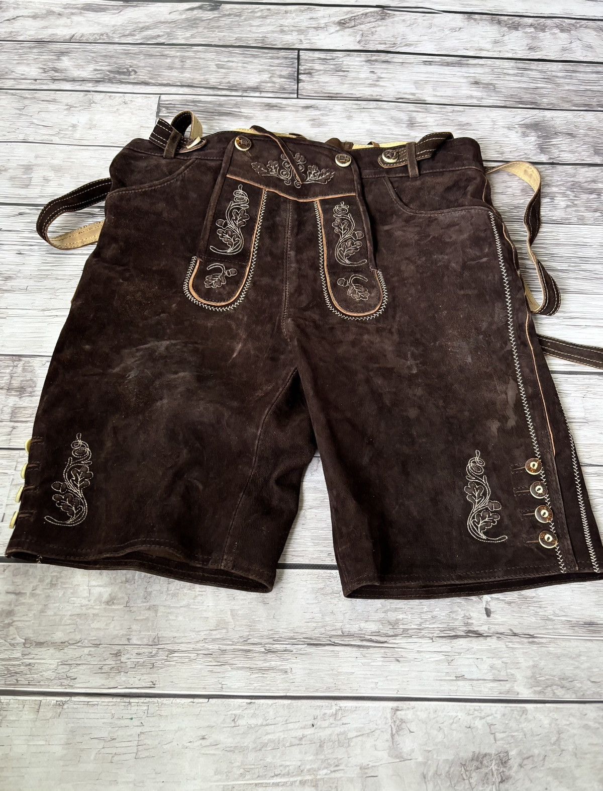 Hysteric Glamour × Japanese Brand 💥 VTG Balenciaga Style Travis Cowboy Leather Shorts Y2K Size US 34 / EU 50 - 1 Thumbnail