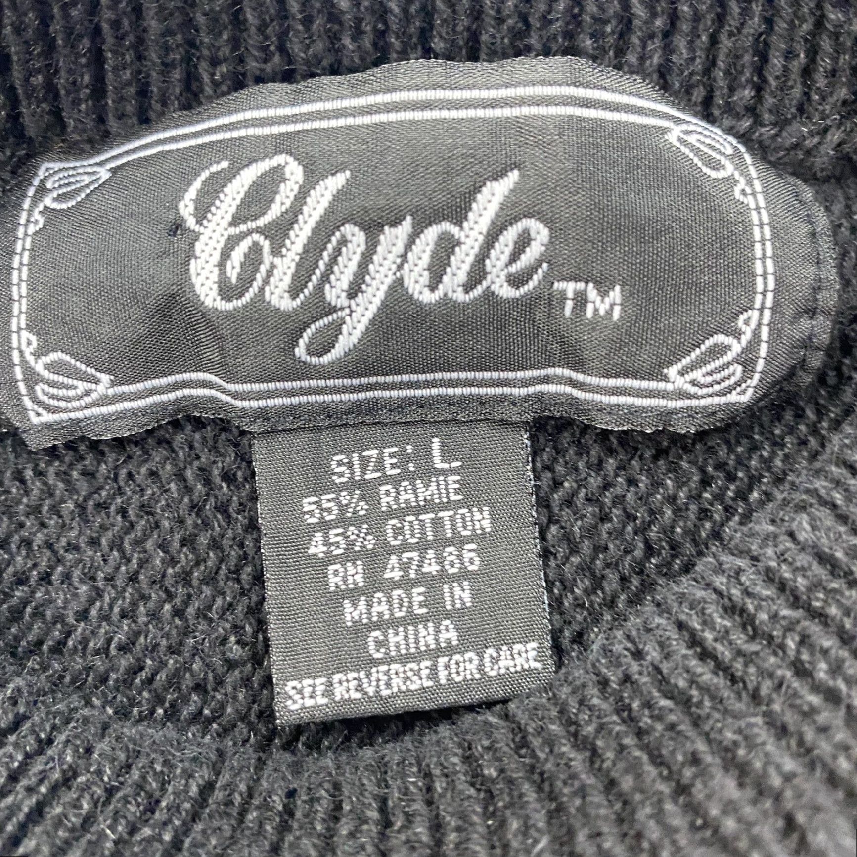 Vintage VINTAGE Clyde Black Floral Sequin Pullover Sweater Womens Large Crewneck Size L / US 10 / IT 46 - 5 Thumbnail