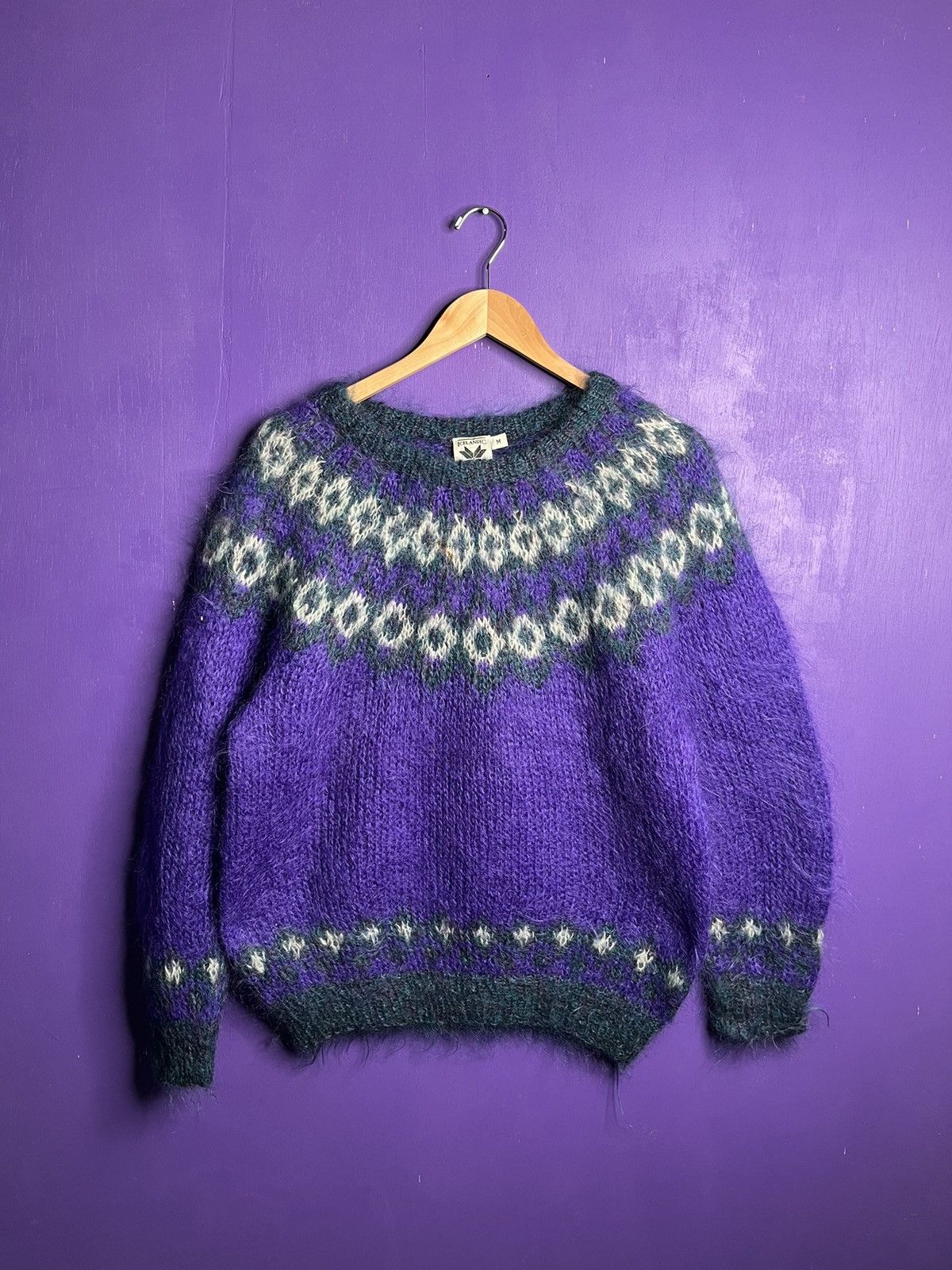 Vintage Vintage Icelandic design brand mohair sweater Size US M / EU 48-50 / 2 - 1 Thumbnail