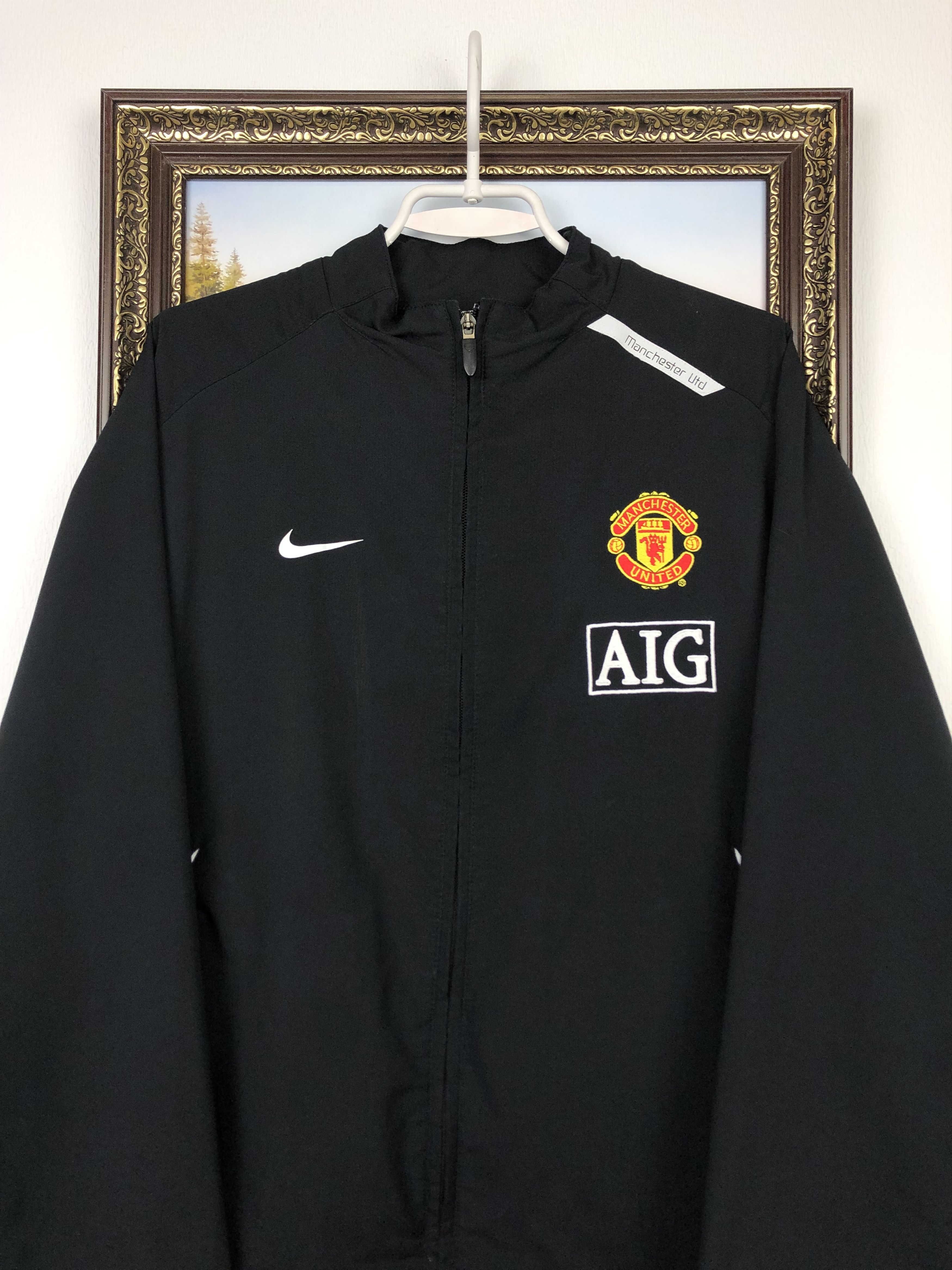Nike × Vintage Vintage Nike Manchester United Football Jacket Soccer Track Size US L / EU 52-54 / 3 - 2 Thumbnail