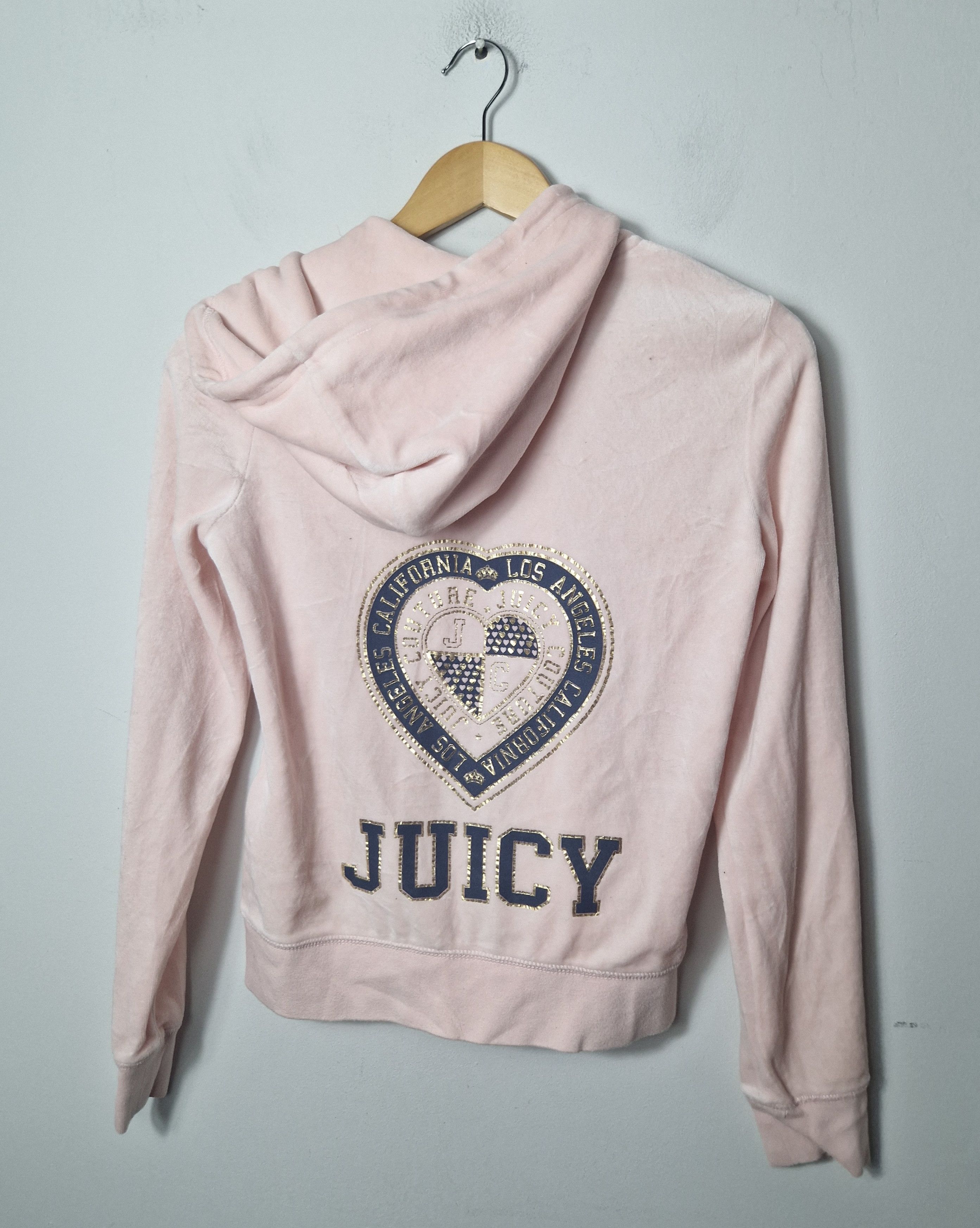 Juicy Couture Juicy Couture vintage velour hoodie sweatshirt Size S / US 4 / IT 40 - 1 Thumbnail