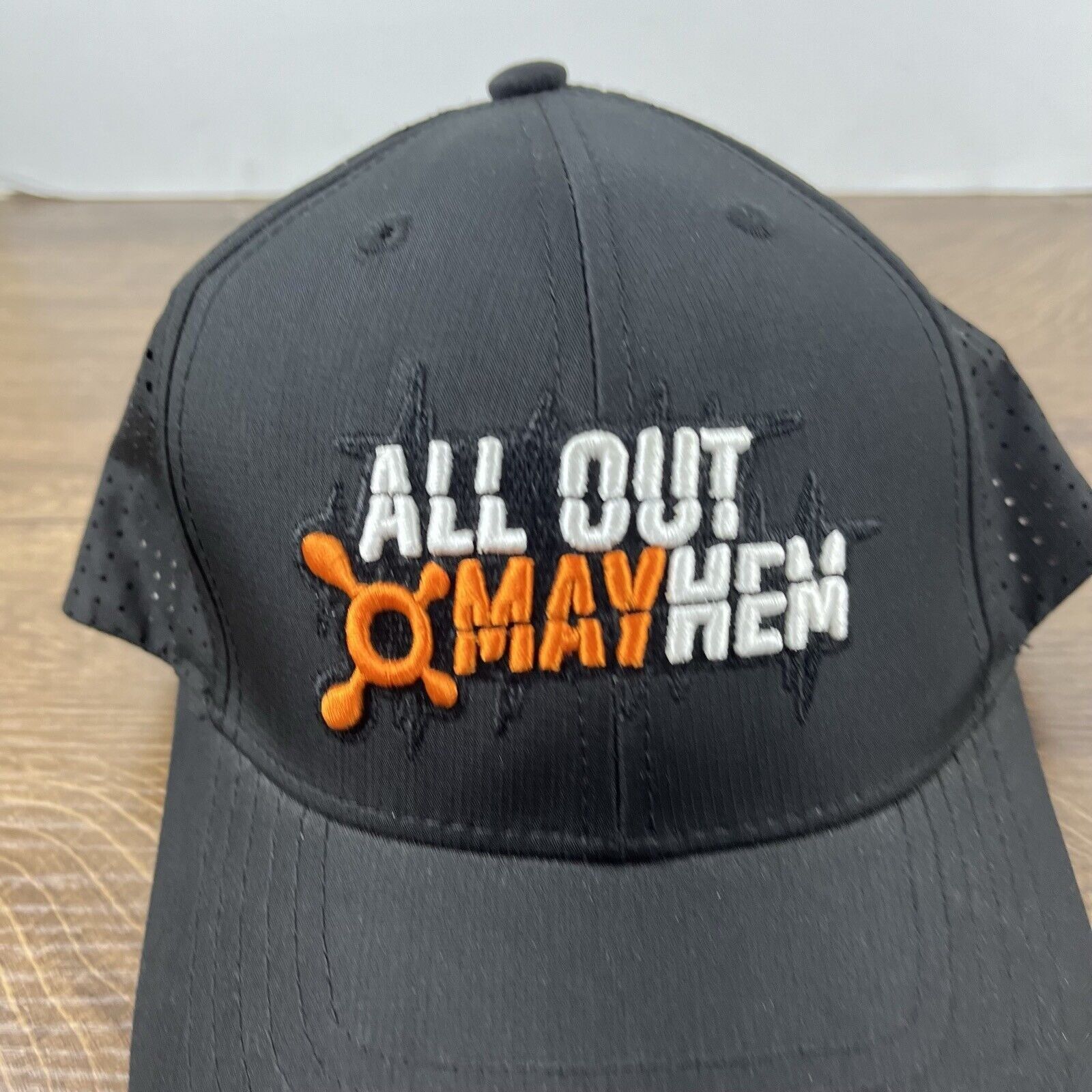 Other Mayhem Hat All Out Mayhem Hat Black Adjustable Hat Black Adu Size ONE SIZE - 7 Thumbnail