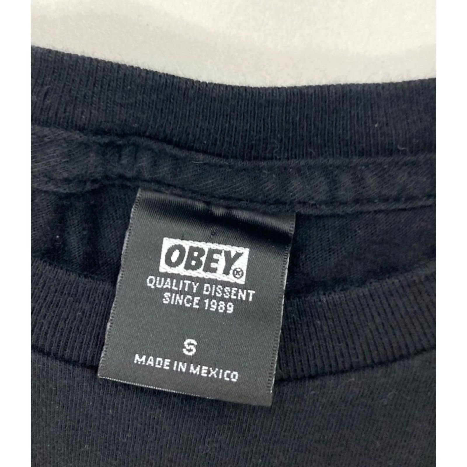 Obey OBEY Flower Graphic T-shirt Men Small Black Long Sleeve Shirt Size US S / EU 44-46 / 1 - 3 Thumbnail