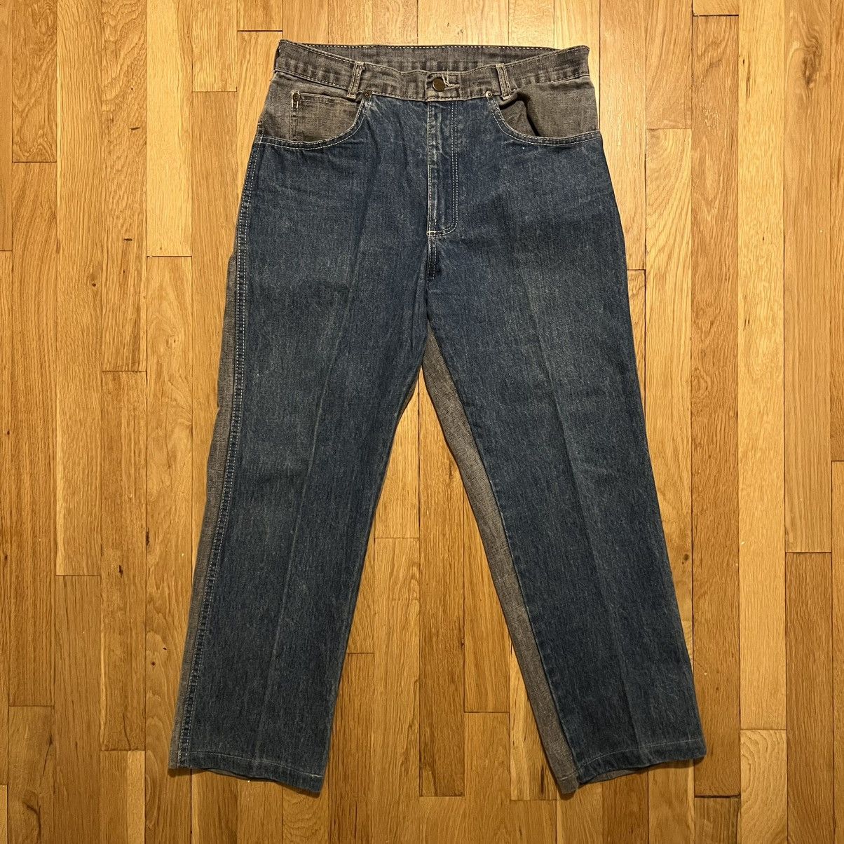 Other Vintage Cotler Made in USA Two Tone Blue Gray Jeans 30x26.5 Size US 30 / EU 46 - 3 Thumbnail