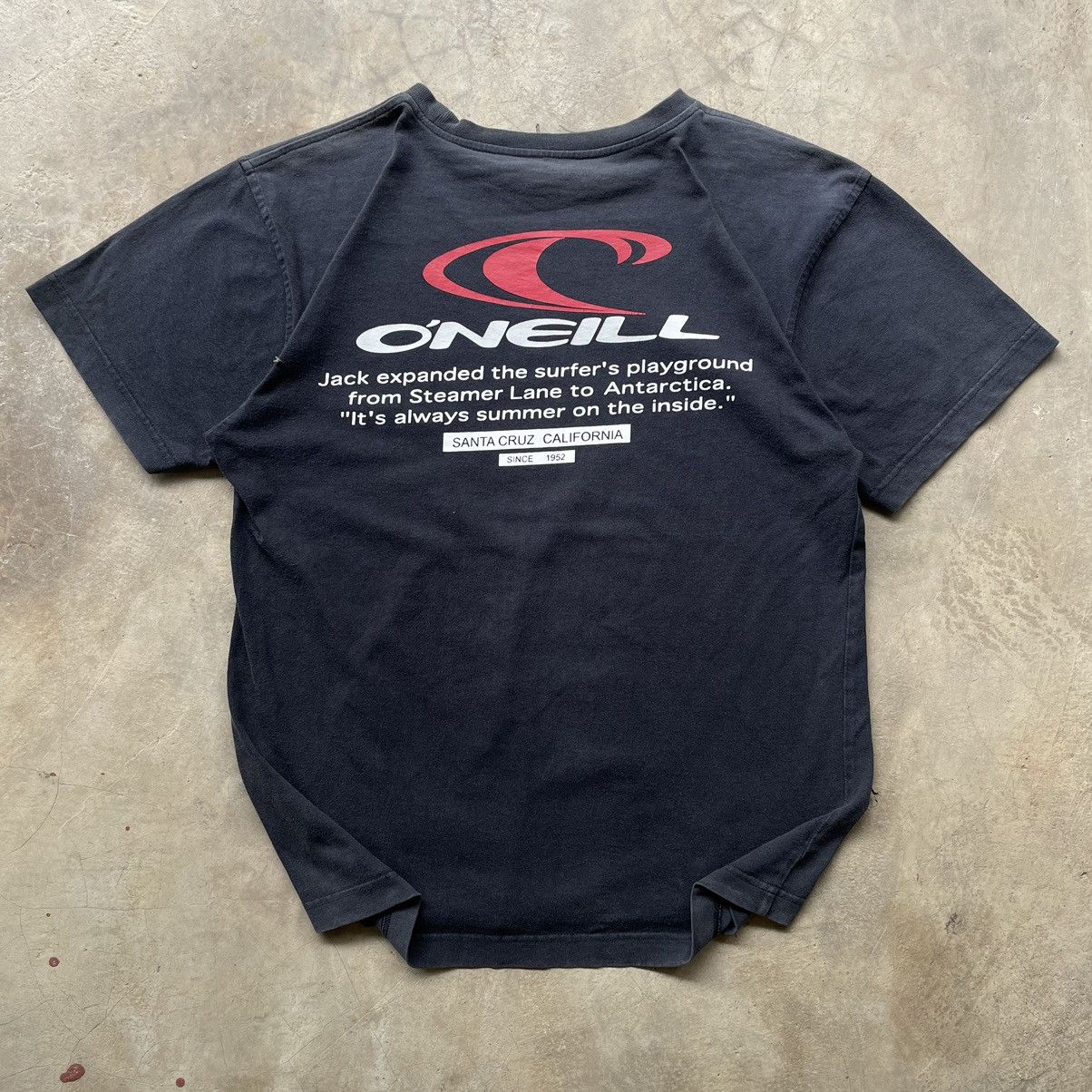 O'Neill 90s O’Neill Vintage Surf Skate Santa Cruz Tee Shirt Faded Size US S / EU 44-46 / 1 - 1 Thumbnail