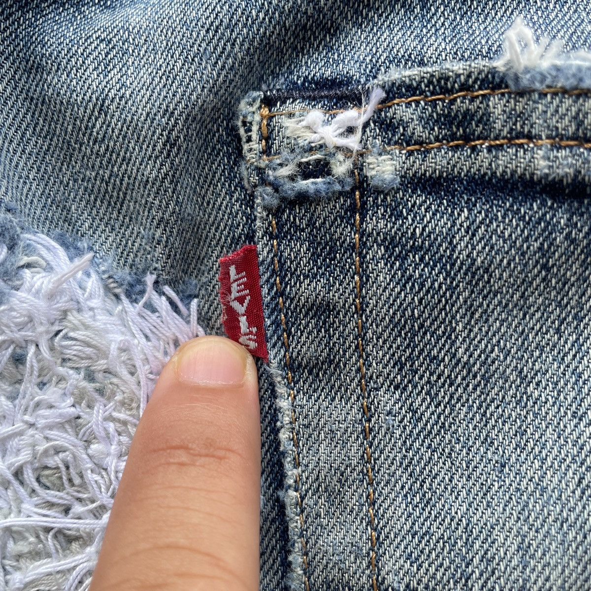 Levi's Vintage Levi’s 505 Big E THRASHED Jean Faded Denim Pants W34 Size US 34 / EU 50 - 9 Thumbnail