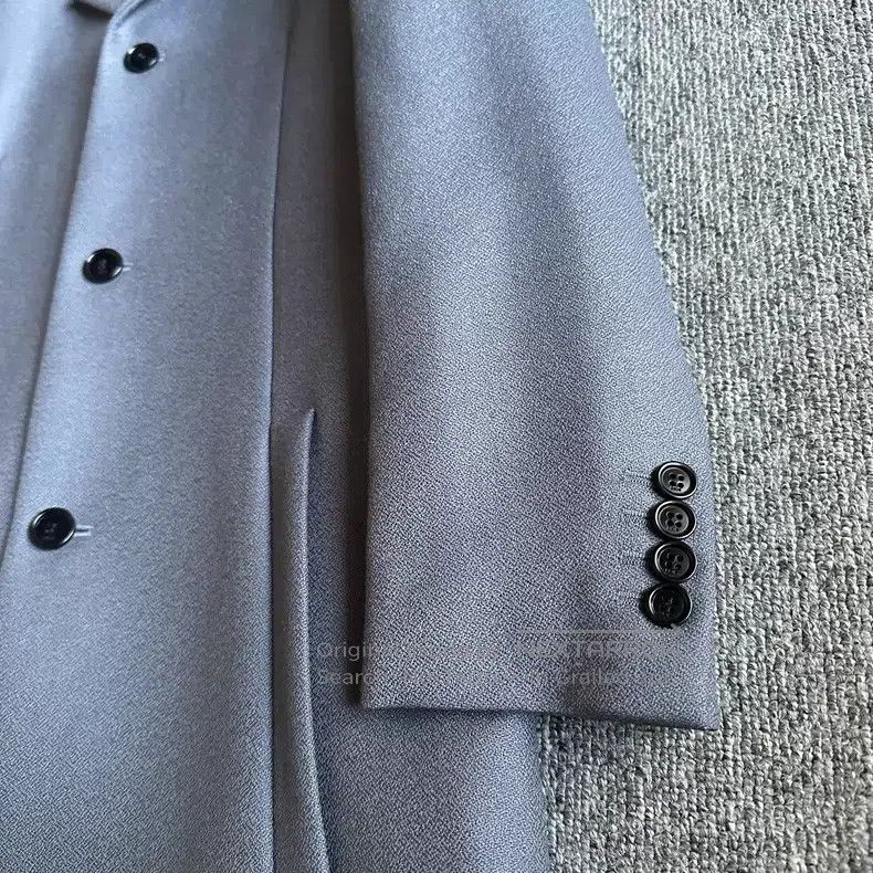 Dior Dior 20ss haze blue woollen coat Size US M / EU 48-50 / 2 - 2 Thumbnail