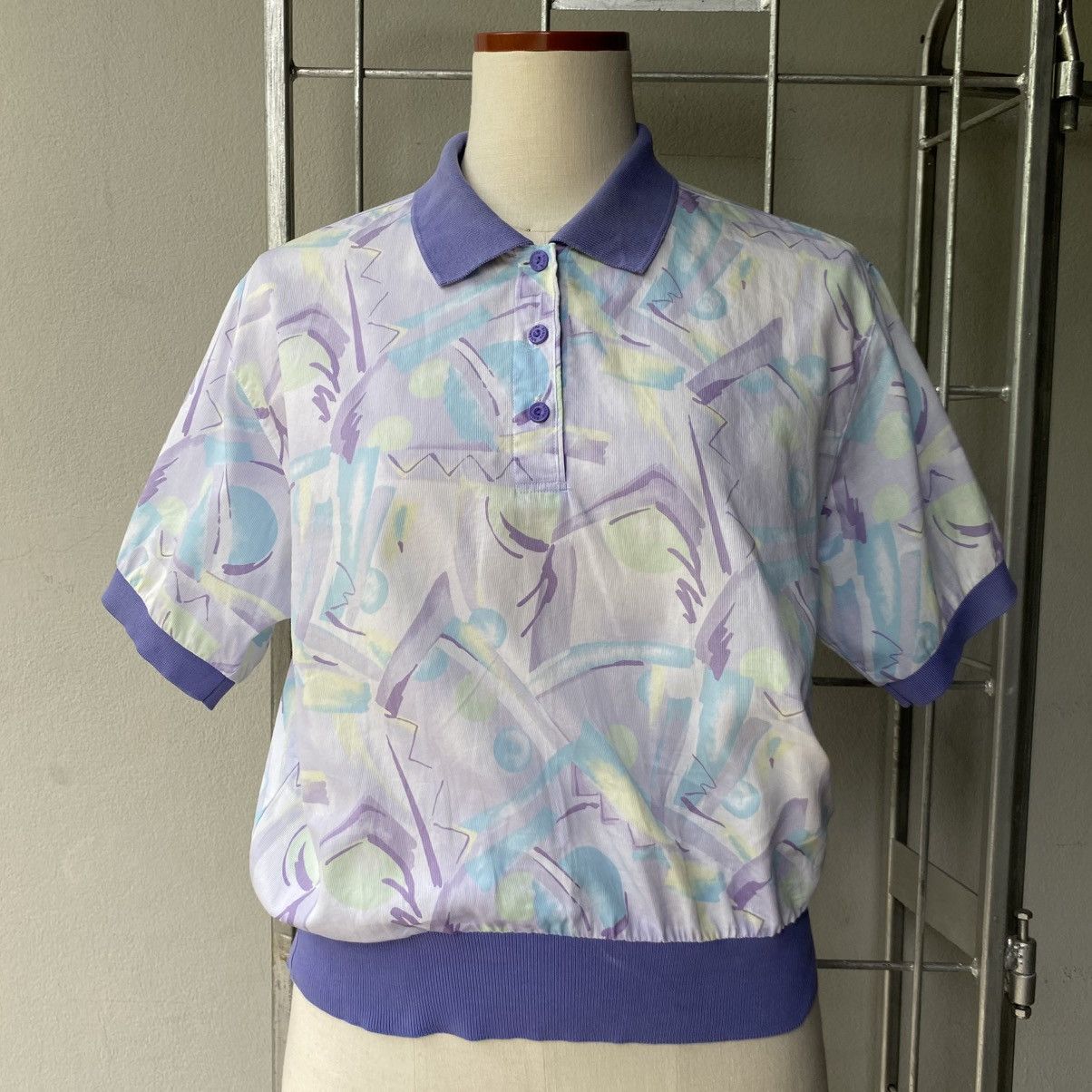 Balenciaga Balenciaga Vintage Pastel Polo Shirt Size M / US 6-8 / IT 42-44 - 2 Thumbnail