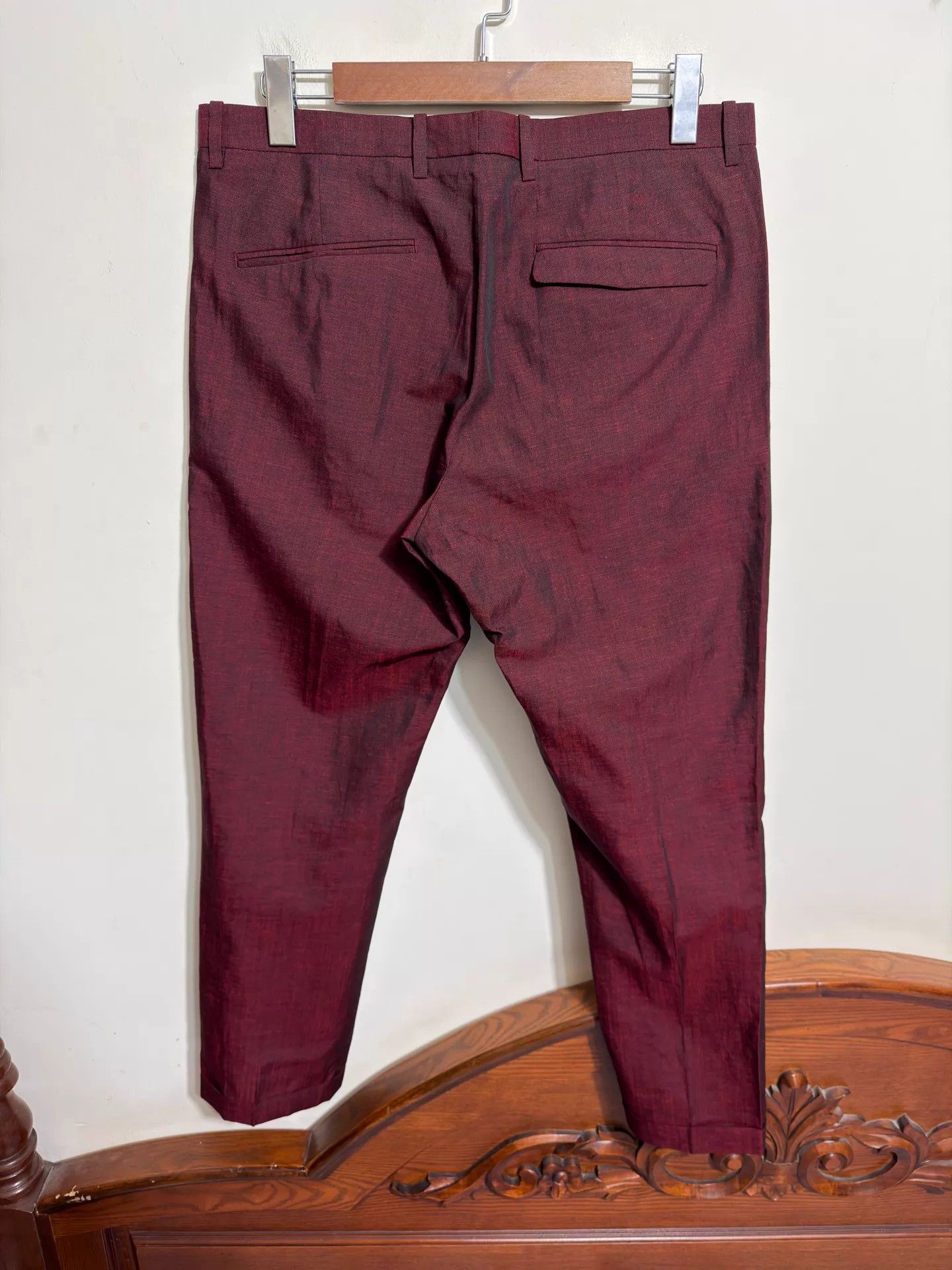 Jil Sander Jil Sander Slim Cropped LinenMohairWool Pants 46/50/52 Size US 34 / EU 50 - 2 Thumbnail