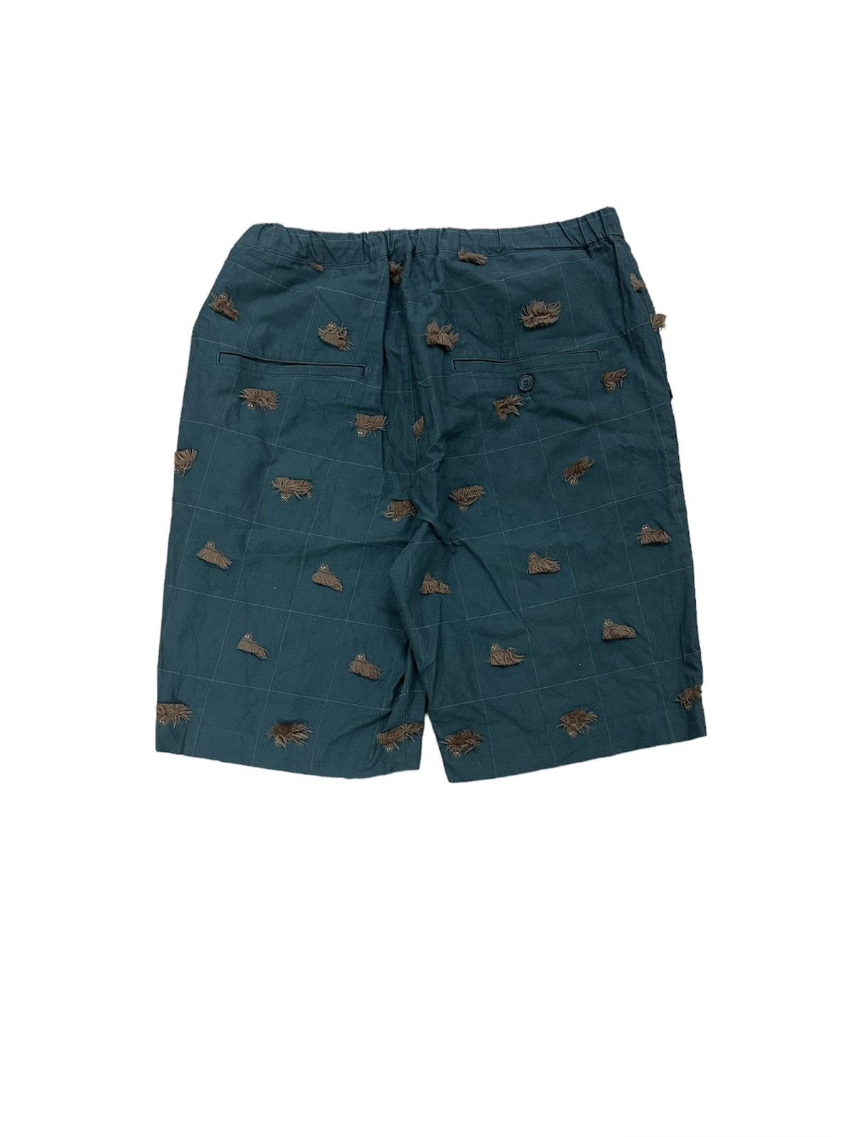 Issey Miyake × Japanese Brand × Ne-Net Ne-net Dog Print With Fur Relaxed Short Pants Size US 32 / EU 48 - 2 Thumbnail