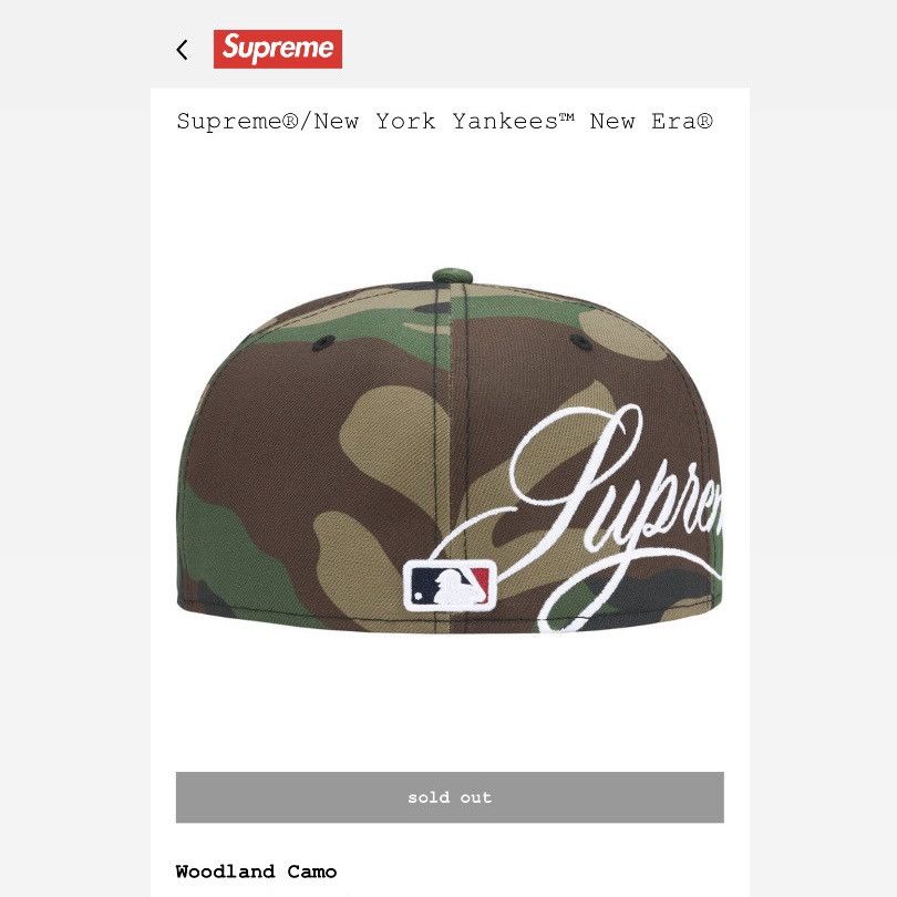 In Hand) 7 1/2 Supreme SS26 x New York Yankees New Era Hat