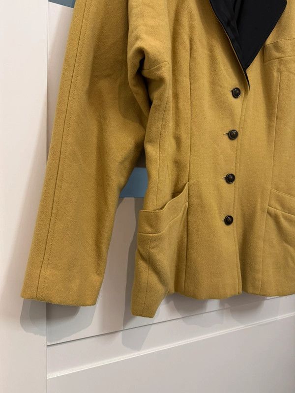 Laurel Laurel Vintage 90s Blazer Pure New Wool Yellow size 40 L Size L / US 10 / IT 46 - 3 Thumbnail