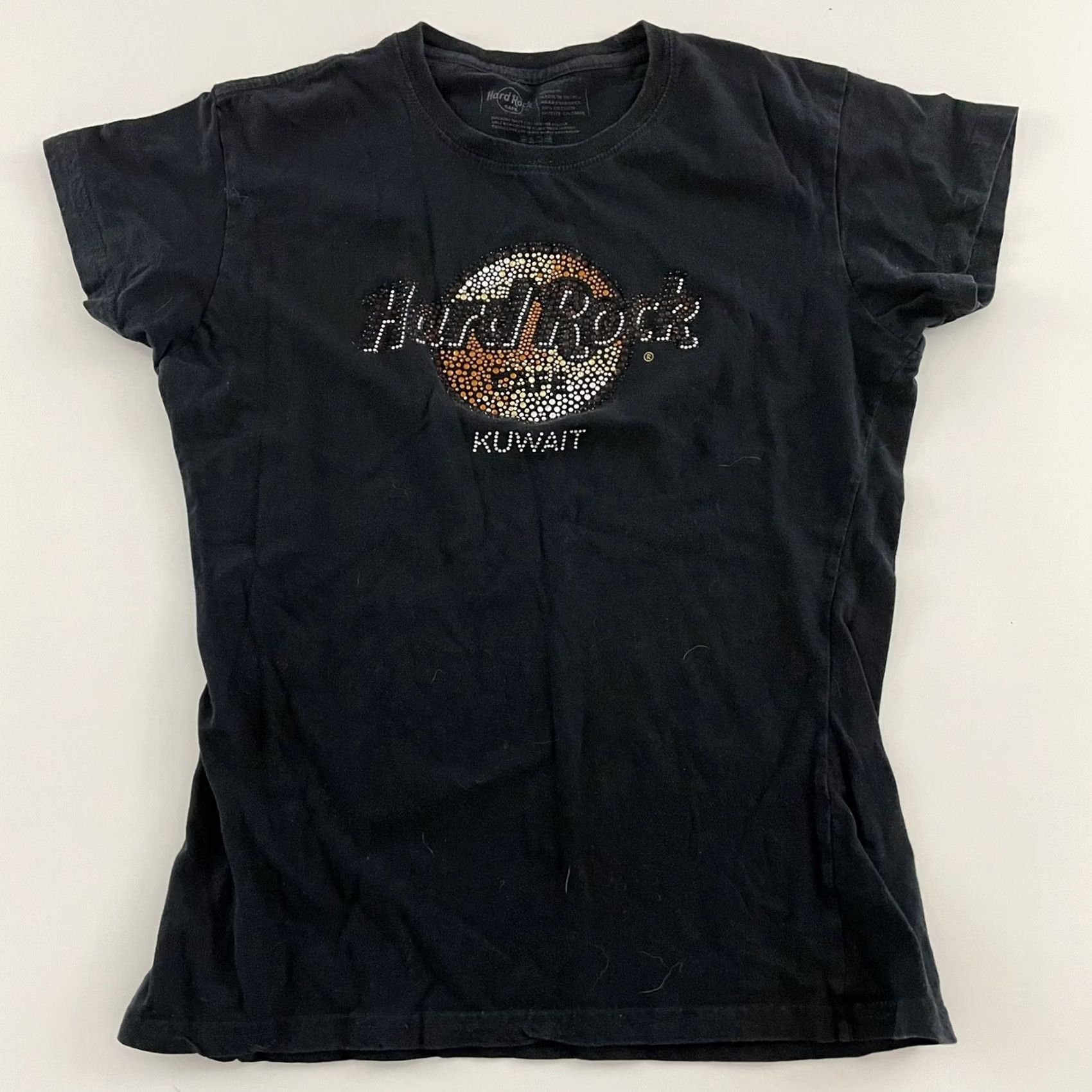 Hard Rock Cafe Hard Rock Kuwait Womens Black Short Sleeve Shirt 1 M Size Size M / US 6-8 / IT 42-44 - 5 Thumbnail