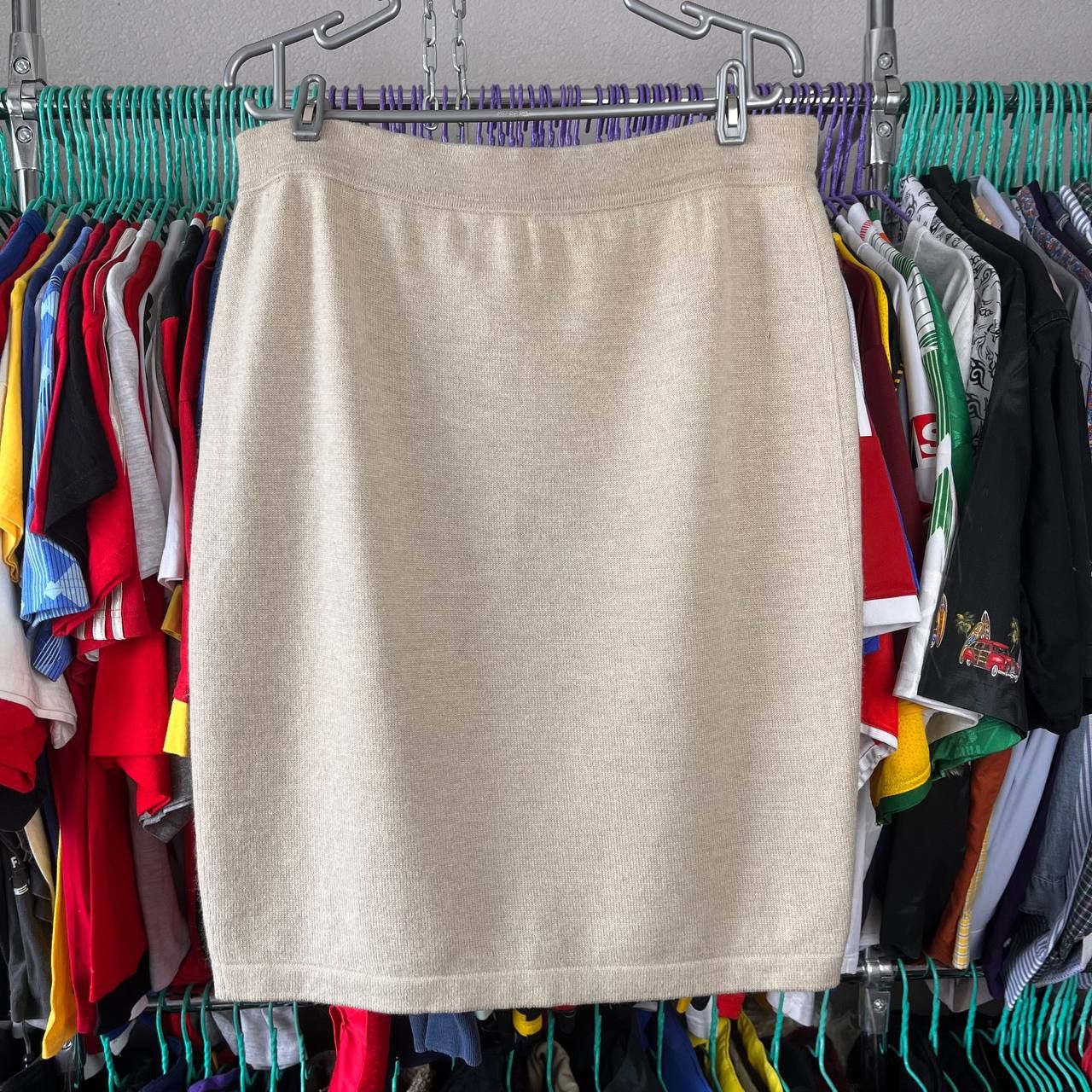 Escada ESCADA by Margaretha Ley Wool Brown Pencil Skirt Germany Size 28" / US 6 / IT 42 - 5 Thumbnail