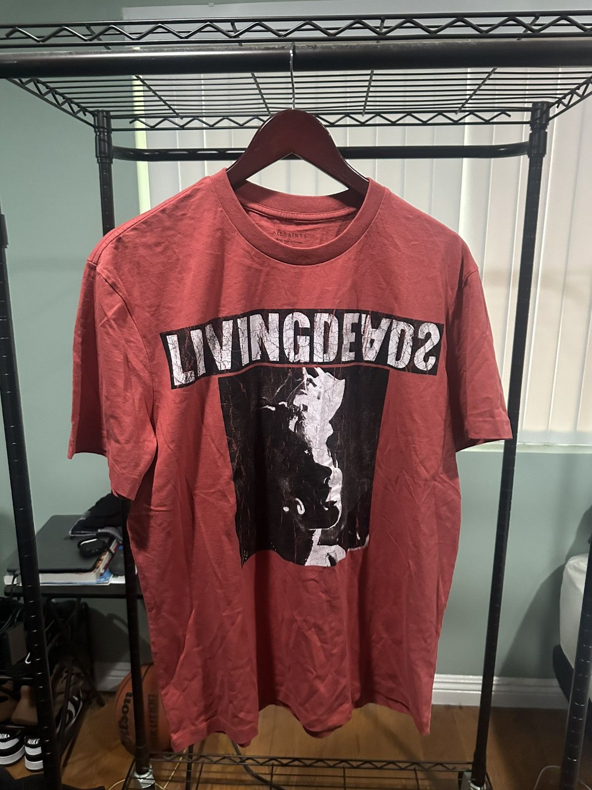Allsaints Allsaints t-shirt blushed red Size US S / EU 44-46 / 1 - 2 Thumbnail