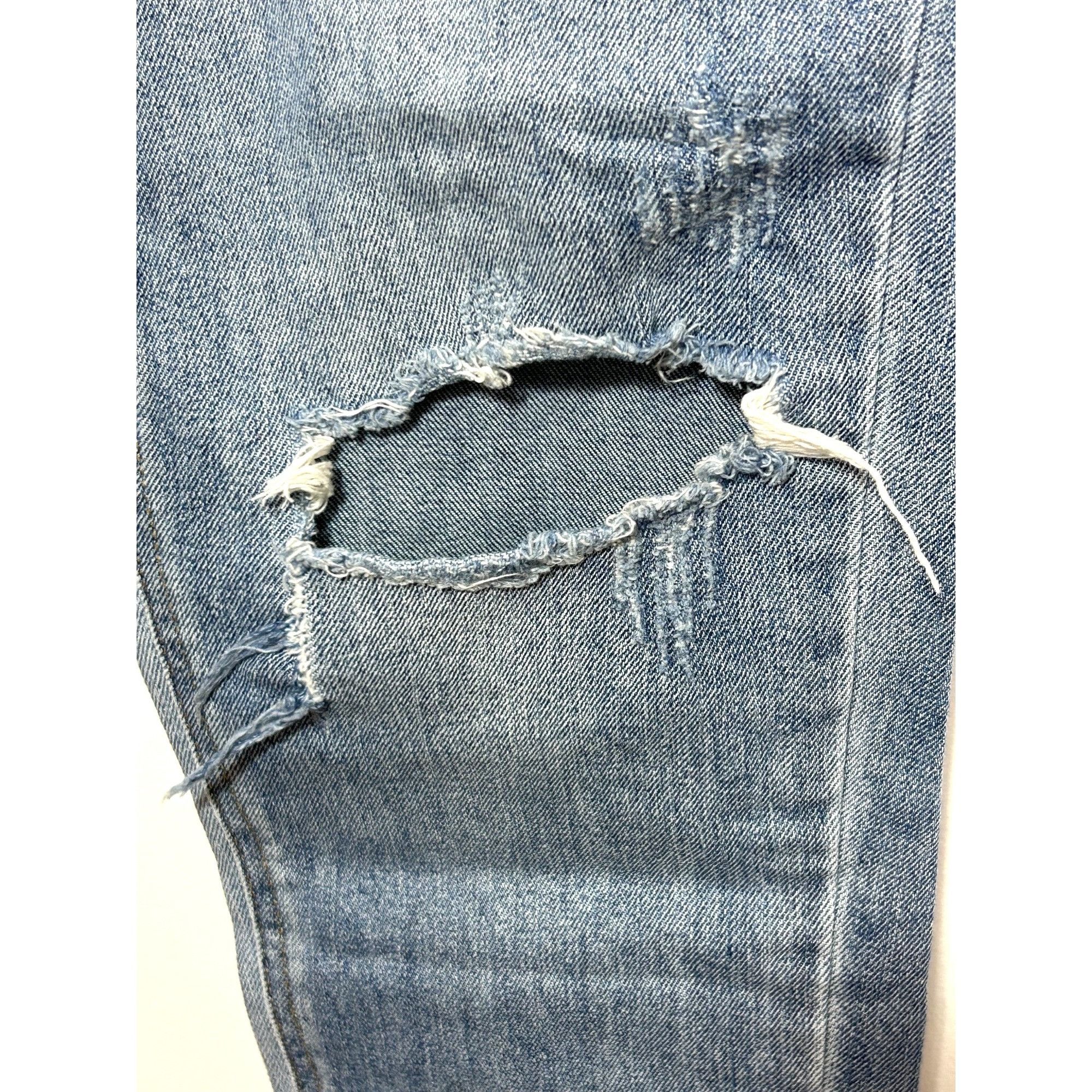 Other Wild Fable Women’s Jeans 0 Blue High Rise Distressed Tapered Size 25" / US 0 / IT 36 - 8 Thumbnail